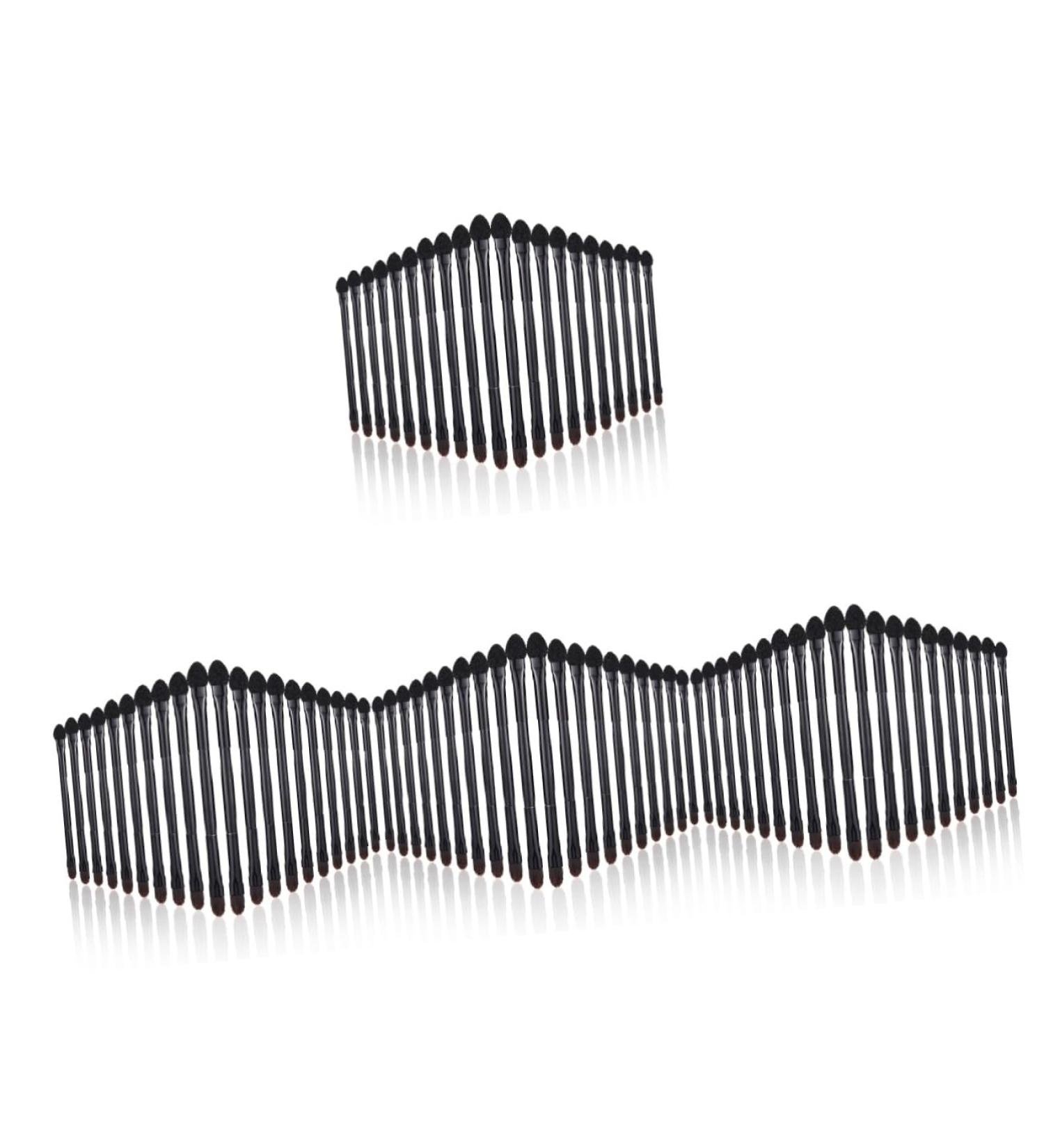 MAGICLULU Powder Applicator 80 Pcs Double Eye Shadow Makeup Eyeshadow Ladies Suits Cosmetic Eye Brush Sponge Brush Miss Major - Buy Online on GoSupps.com