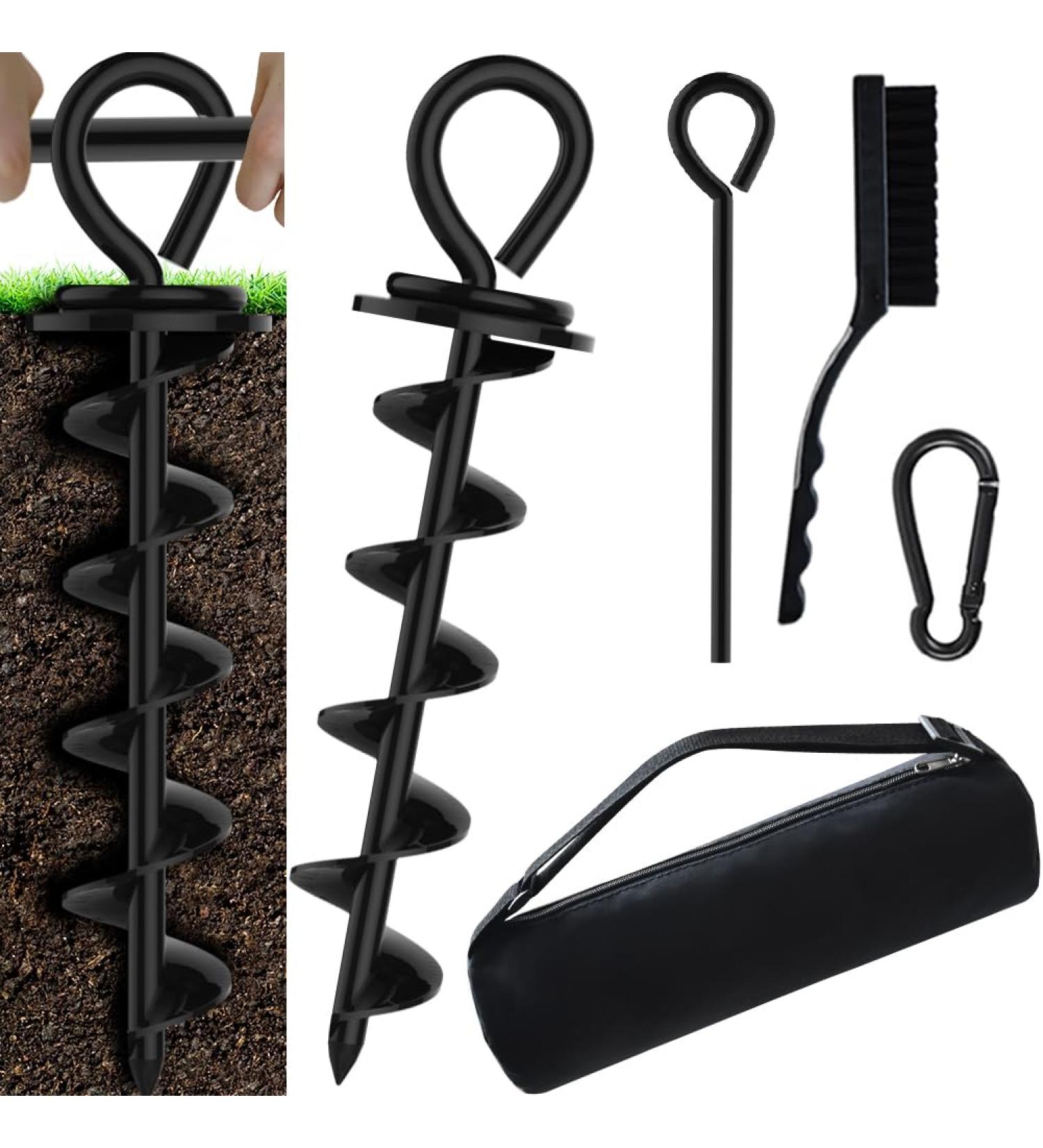 Buy EURMAX USA Spiral Dog Tensioner 4.2m - Durable Outdoor Pet Anchor - Ideal for All Pets - Hard-Wearing Black Floor Anchor - Buy Online on GoSupps.com