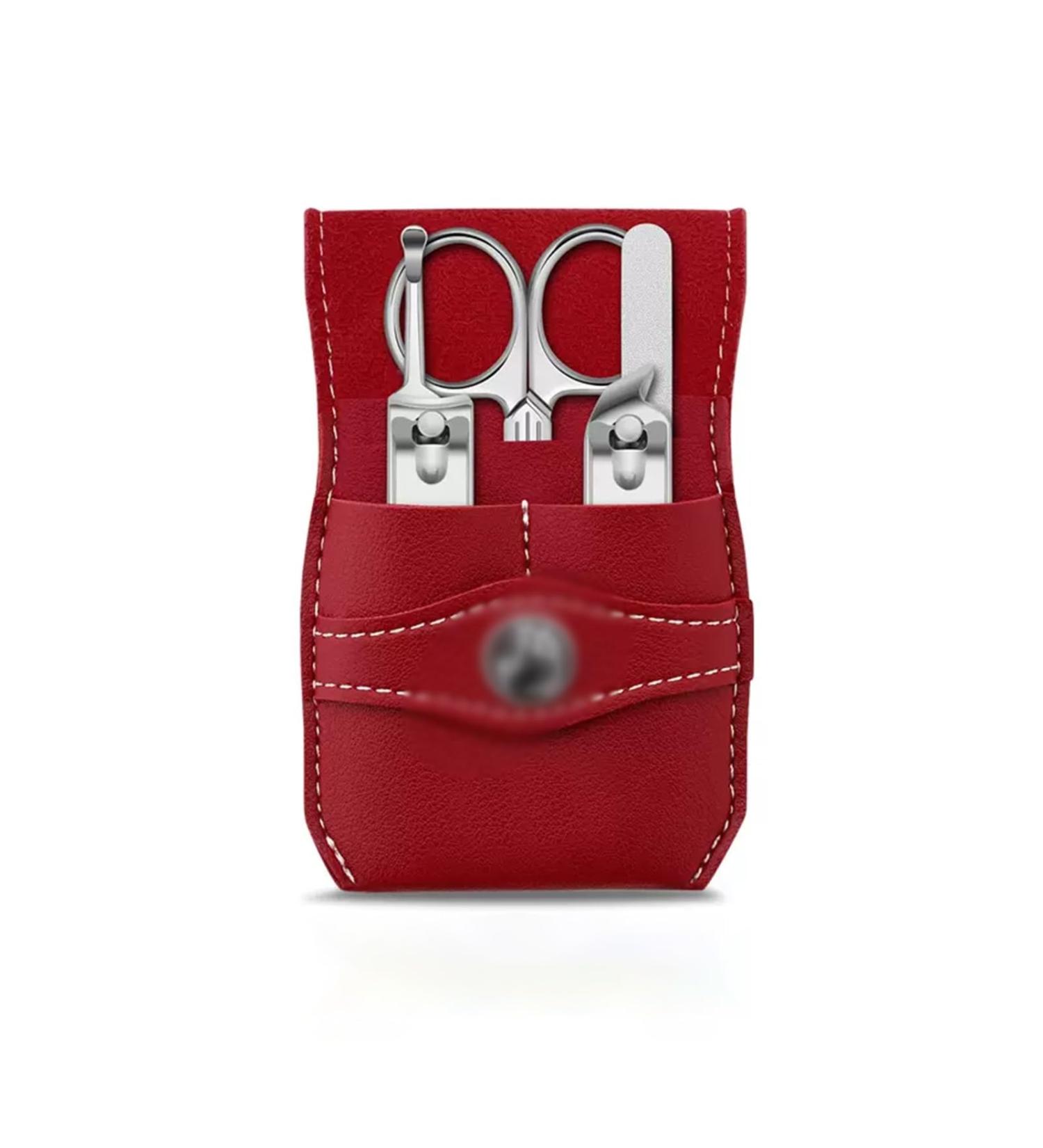 Nail Scissors Stainless Steel Manicure Set Nail Care Gifts for Men and Women with Nail Clipper Nail File Ear Cleaner Toenail Clippers (Color : Red) - Buy Online on GoSupps.com