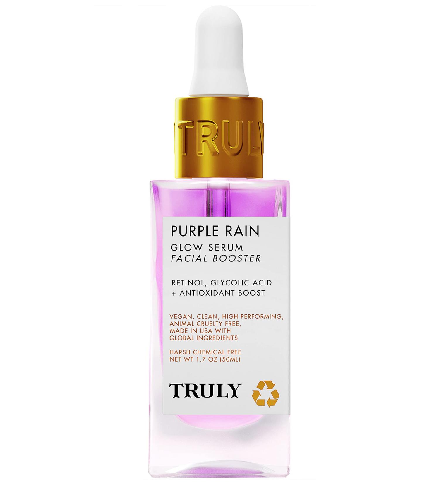 Truly Beauty Purple Rain Facial Oil - Natural Acne Scar Treatment with Rosehip Extract - Spot Treatment and Skin Care Serum - Buy Online on GoSupps.com