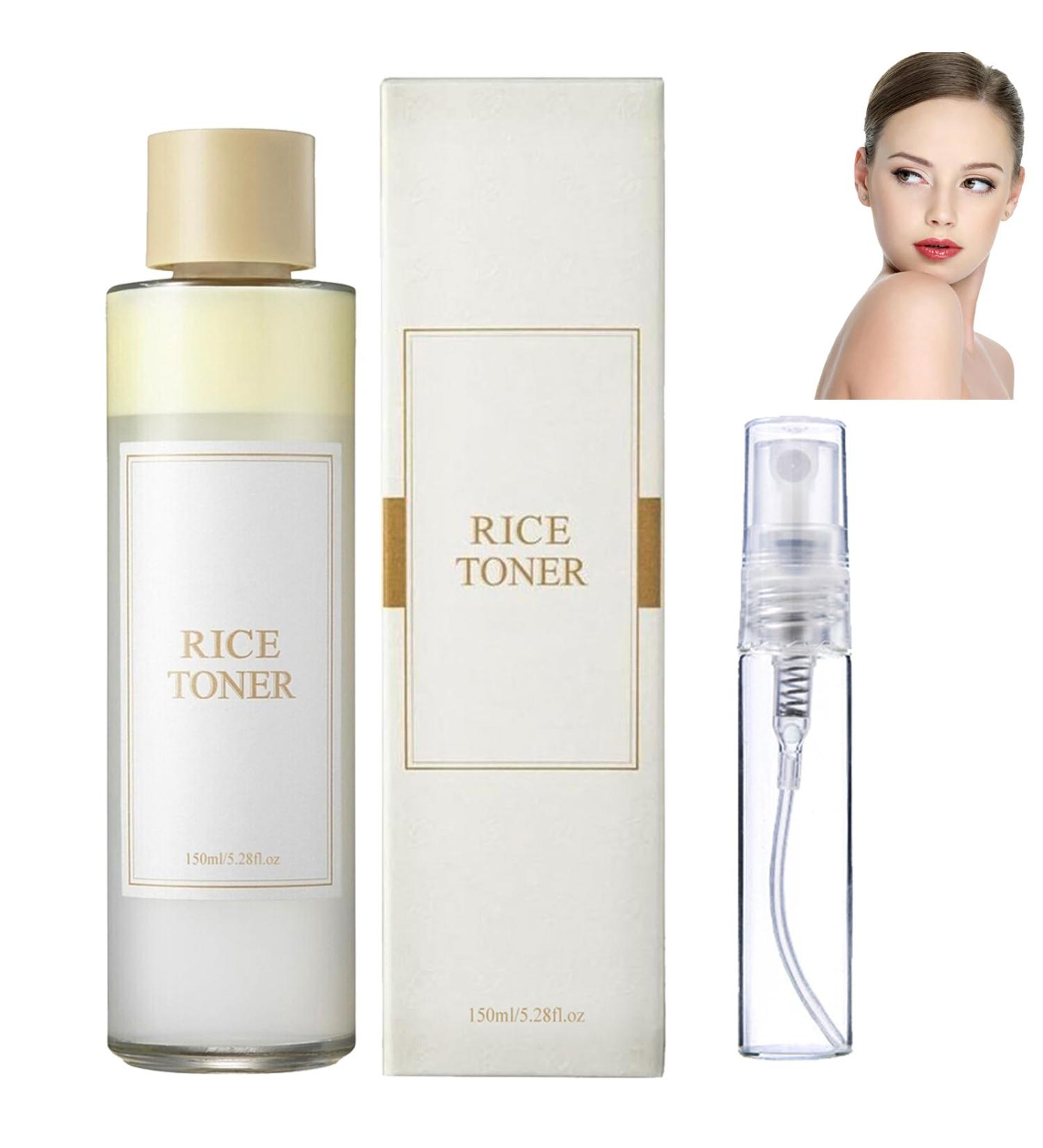 Natural Rice Face Toner Smoothing Toner for Face Facial Toner for Dry Essential Toner Deep Hydration Rice Face Toner Natural Moisturizer Glow Essence Rice Toner for Face Rice Toner - Buy Online on GoSupps.com