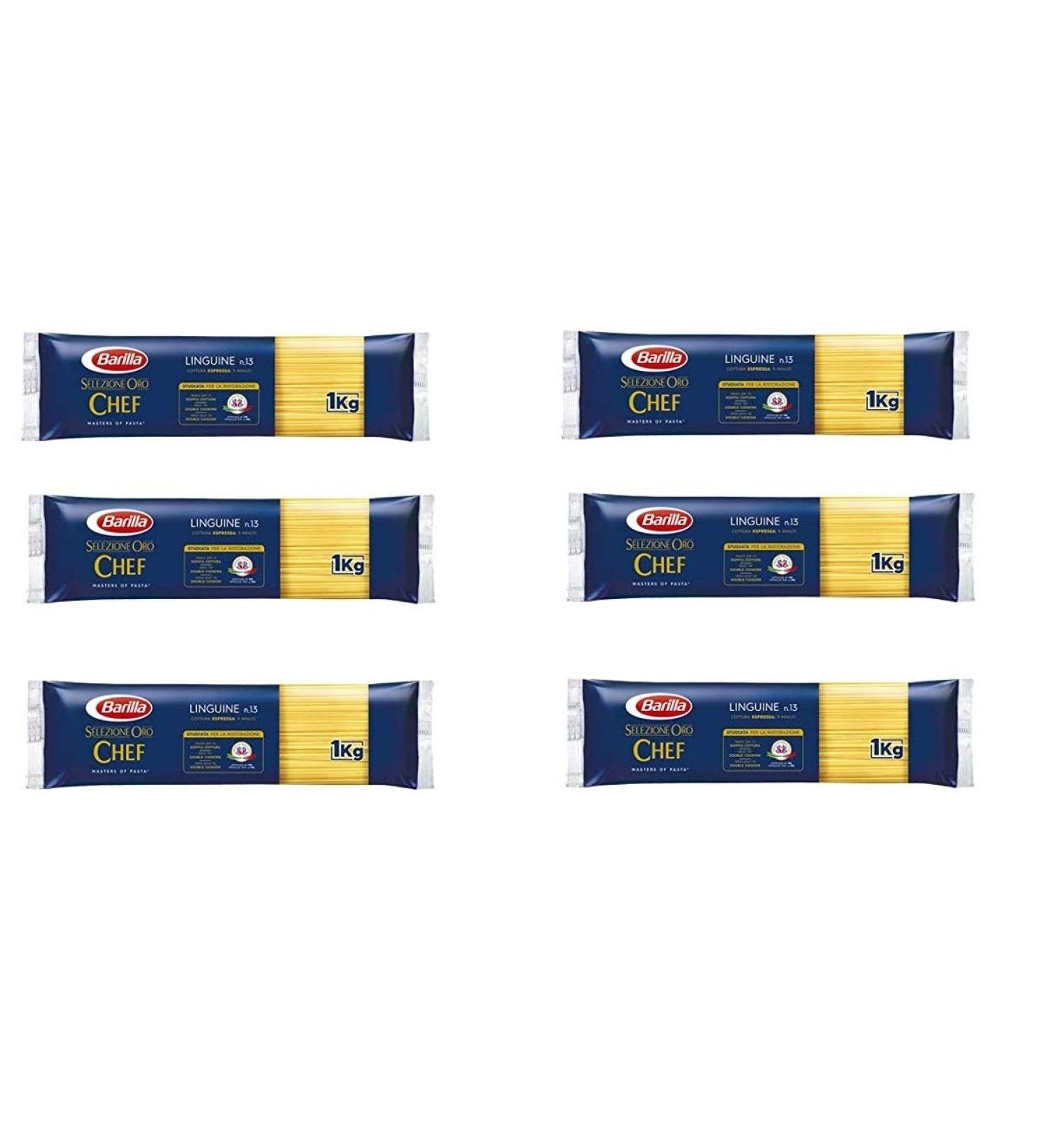 Barilla Barilla Pasta Selezione Oro Chef Linguine No. 13 Pack of 6 Italian pasta 1 kg