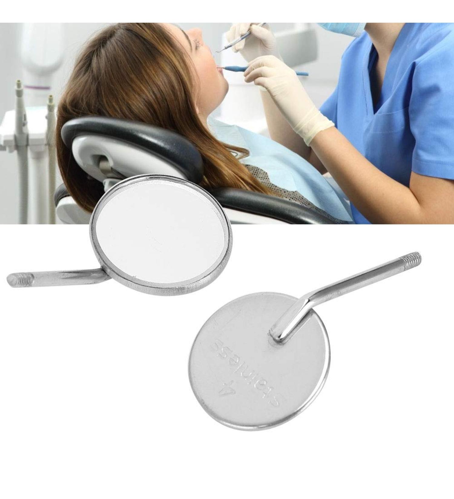 Mouth Mirror 20 Pieces - Stainless Steel Odontoscope Head Accessories for Dental Use - Buy Online on GoSupps.com