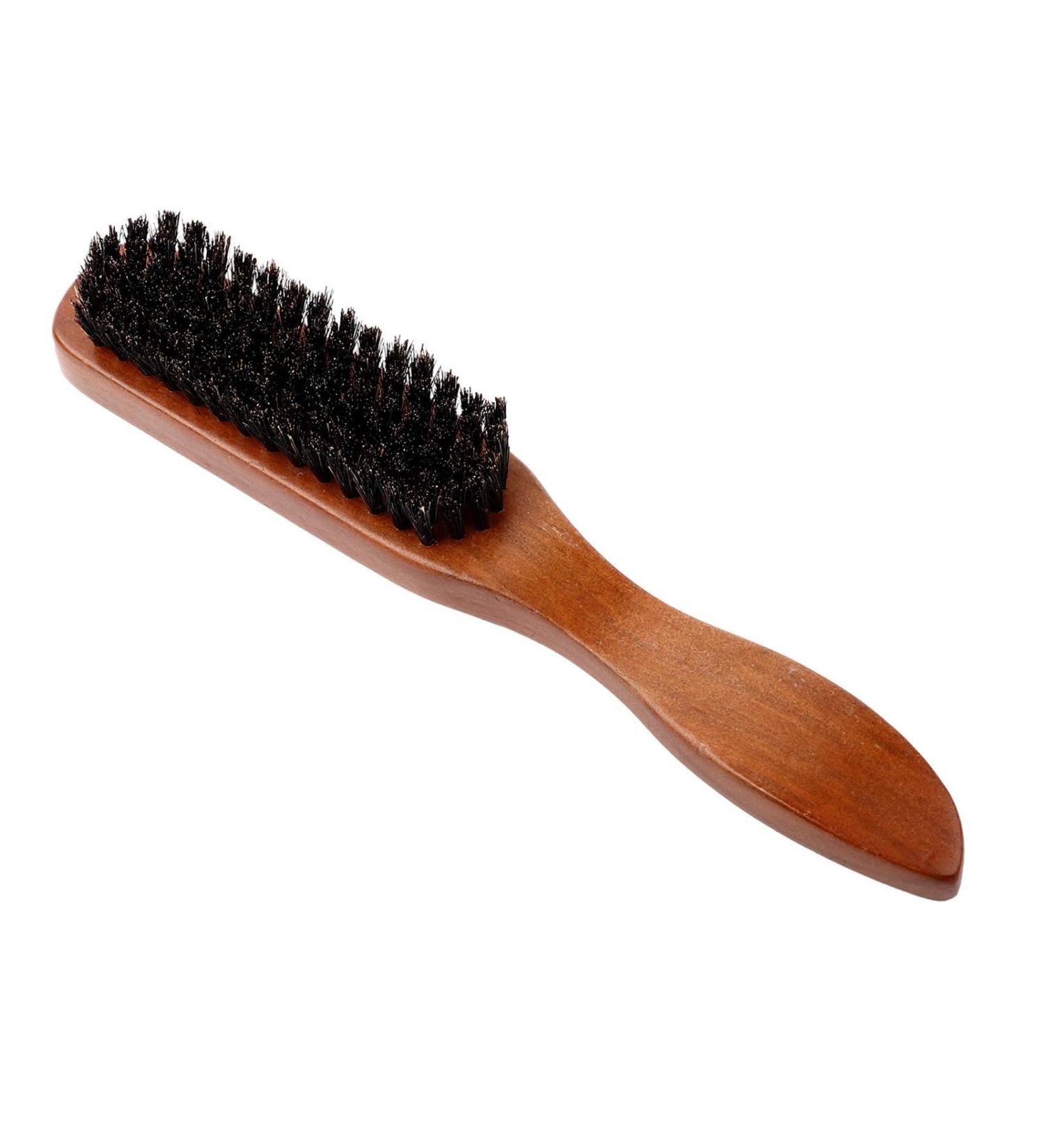 Semme Wild Boar Bristle Brush - Professional Shave Beard & Mustache Cleaning Brush for Salon & Home Use - Buy Online on GoSupps.com