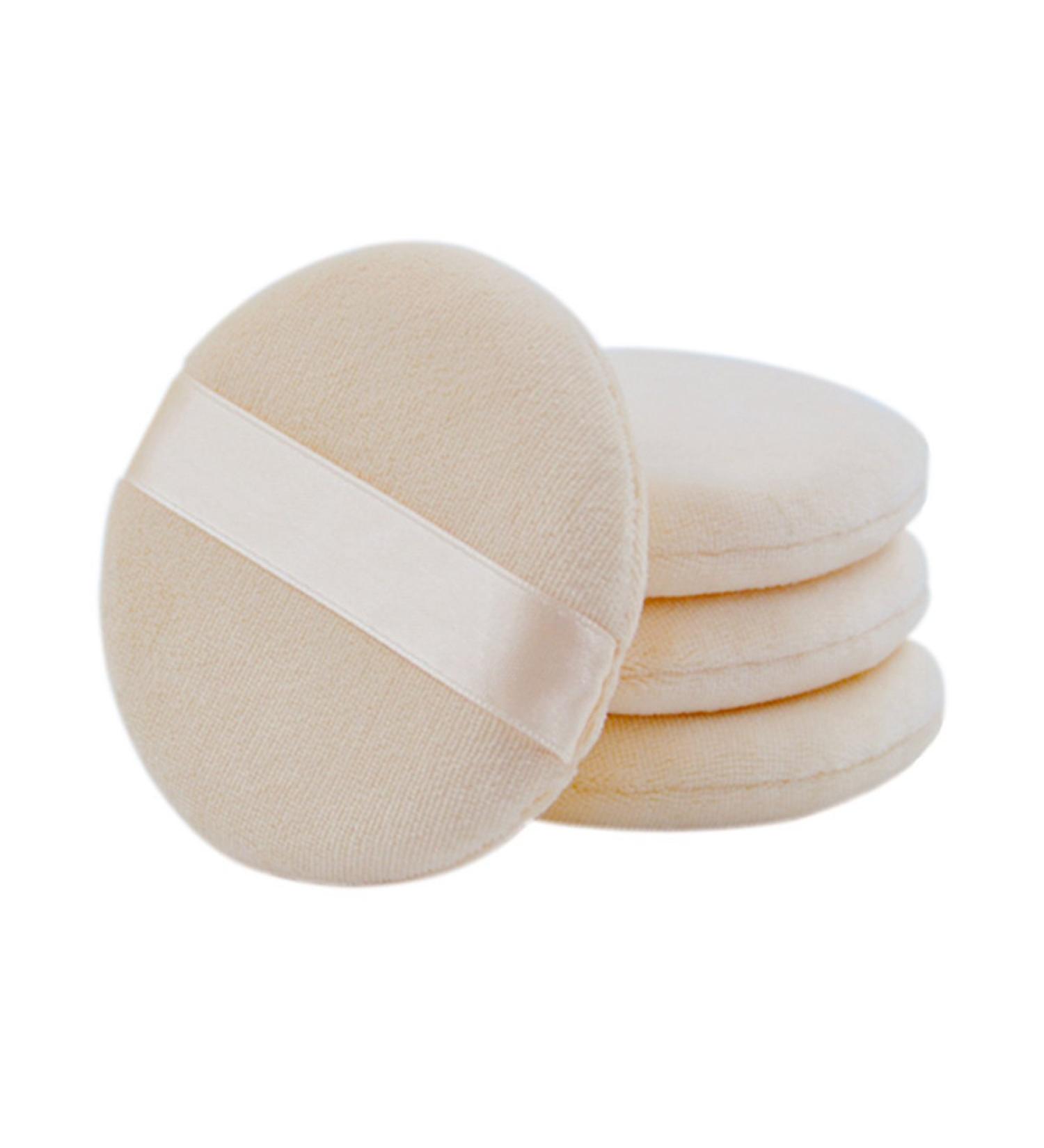 TININNA 5-Piece Baby Powder Puff Set | Disposable Talcum Powder Puffs with Nylon Strap for Easy Use | Perfect for Baby Care - Buy Online on GoSupps.com