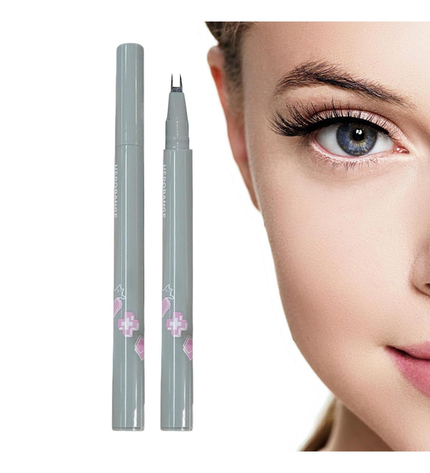 Lower Eyelash Pencil | Fine Liquid Eye Makeup Eyeliner Pencil Multifunctional Quick Drying Liquid Eyeliner Portable Tear Bag Makeup Cosmetics for Daily Use Hersil 01# Black Gray - Buy Online on GoSupps.com