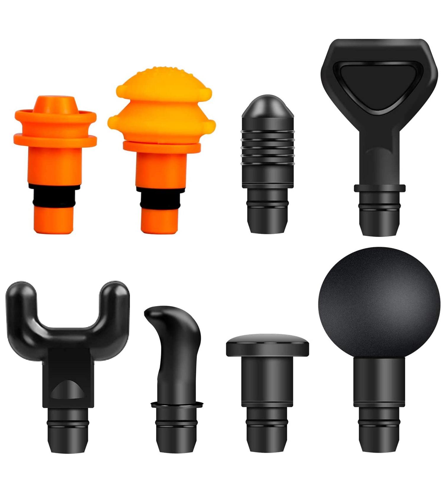 Replaceable Massage Gun Heads for Hypervolt Go - 8 Different Attachments for Deep Tissue Percussion Massage - Salon Quality Pain Relief - Upgrade Your Massage Experience - Buy Online on GoSupps.com