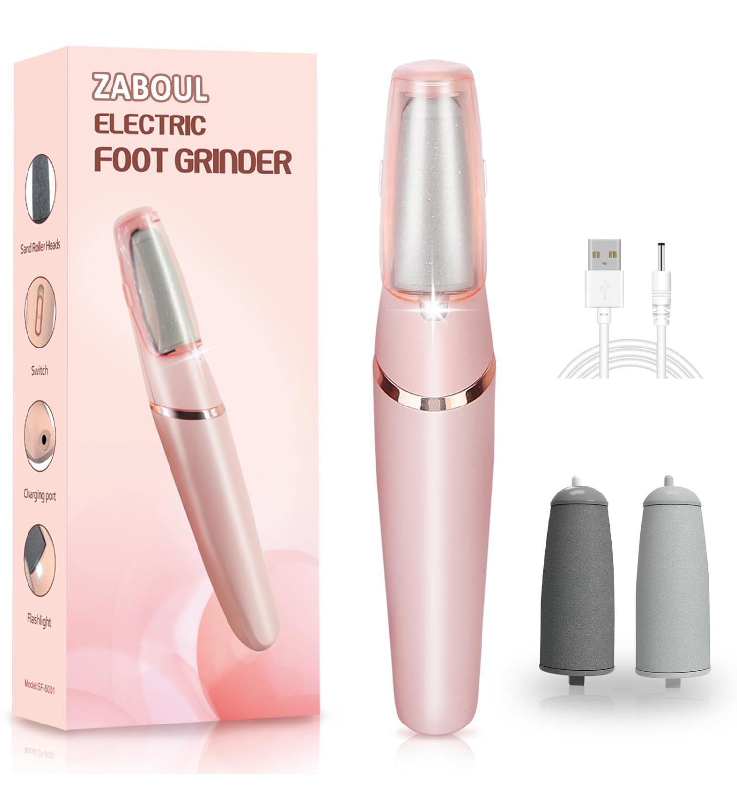Smooth Pedicure Wand - Electric Foot Callus Remover | Rechargeable Pedicure Tool for Feet Care | Removes Dry Skin & Dead Skin - Ideal Gift (Pink - Buy Online on GoSupps.com