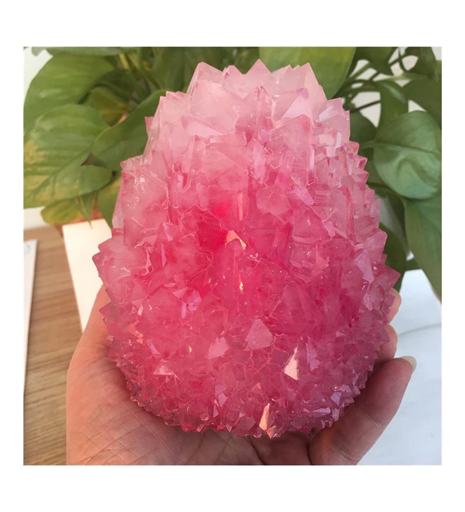 Natural Crystal Rough Very Beautiful Rose-Colored Quartz Crystal Cluster specimens Stones 900-1000g - Buy Online on GoSupps.com