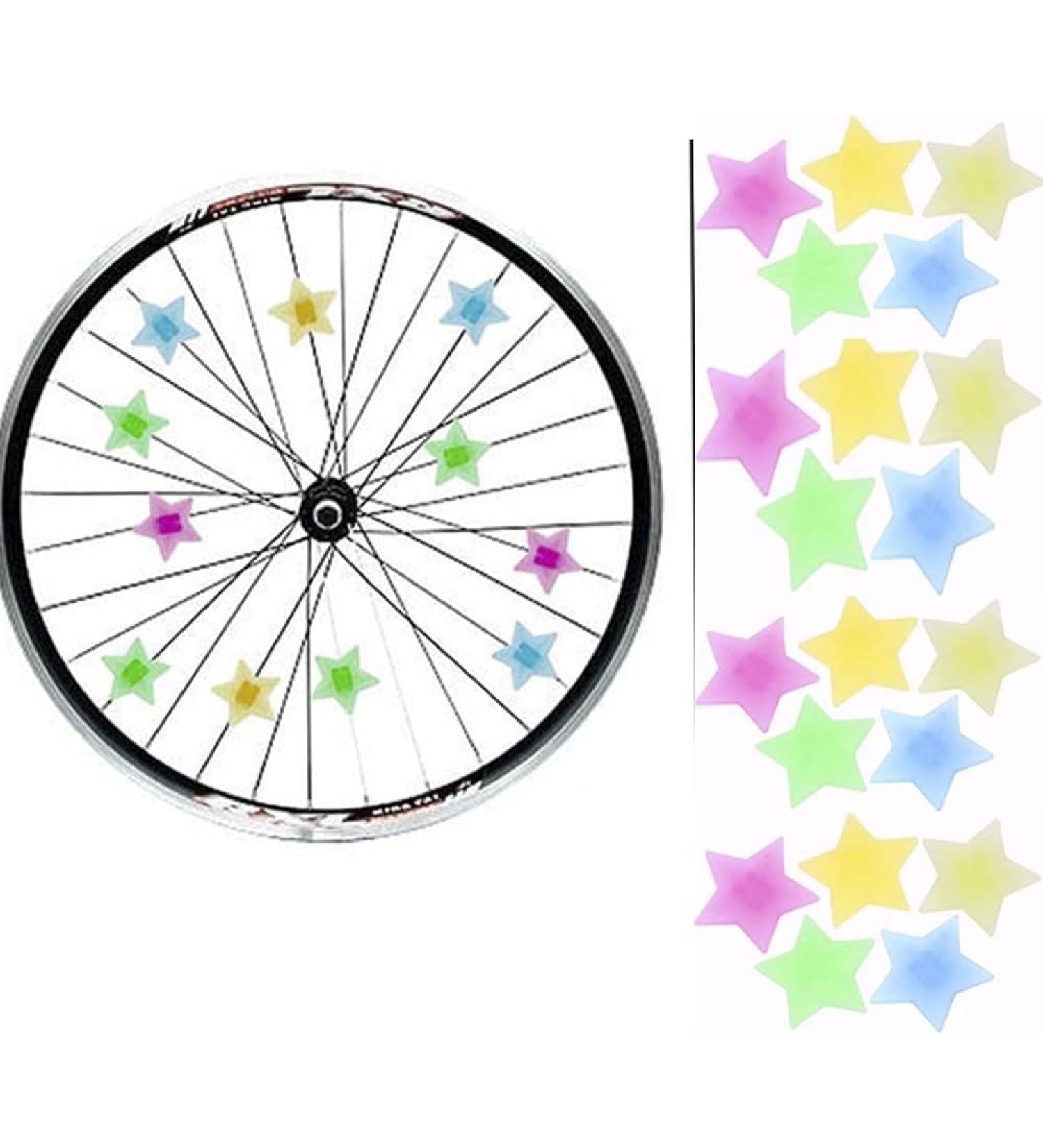 Lohill 36PC Reflective Bicycle Spokes Pearls for Kids - Sparkling Star Decor for Girls | International Shipping - Buy Online on GoSupps.com