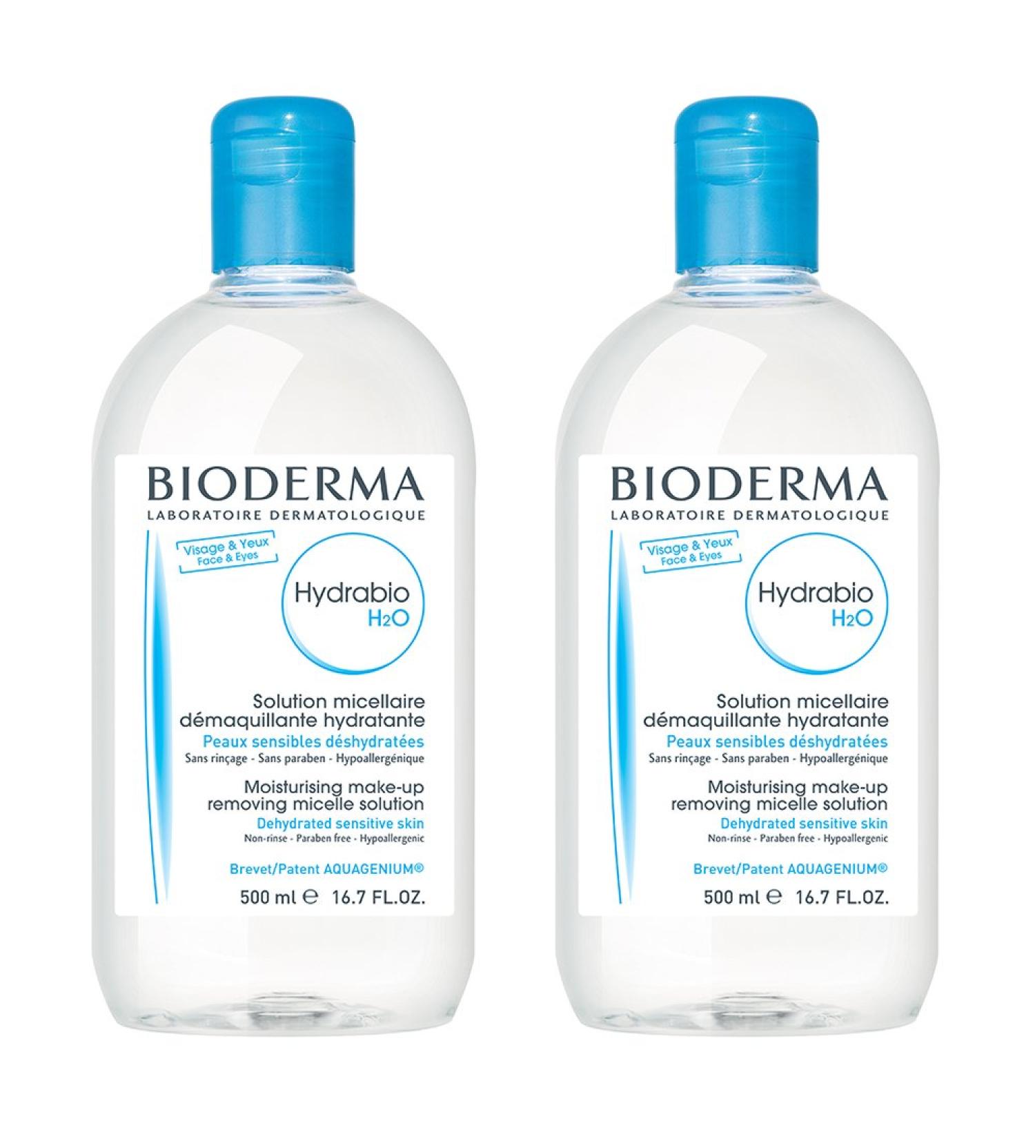 BIODERMA Hydrabio H2O moisturising micellar cleansing water 1000 ml solution
