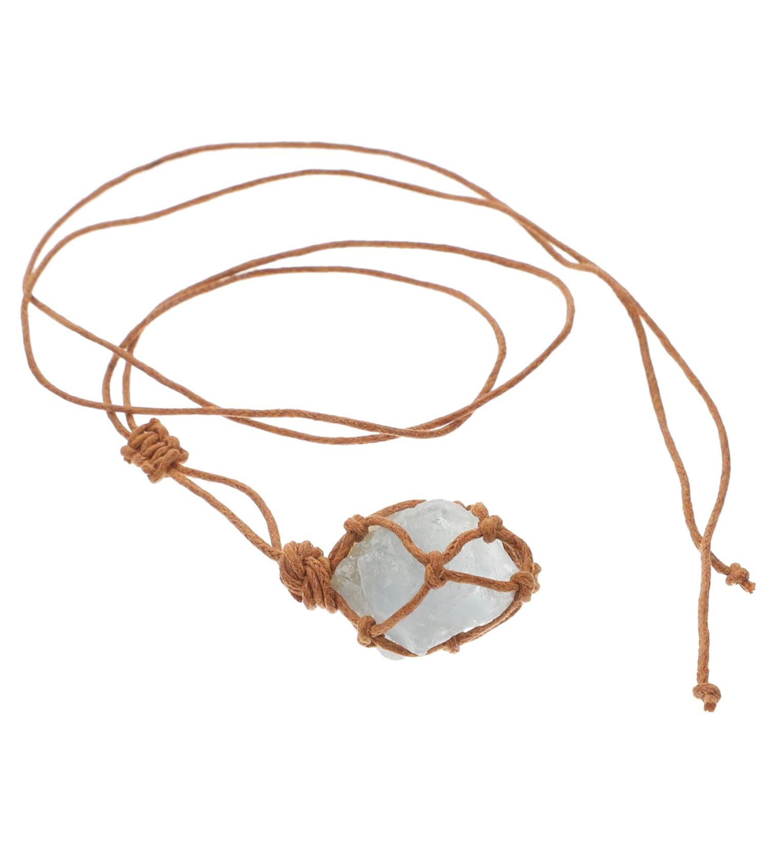 Gatuida Jewelry Natural Decorative Miss Pendant Hexagonal Stone East Necklace China Charm Decor Girls - Buy Online on GoSupps.com