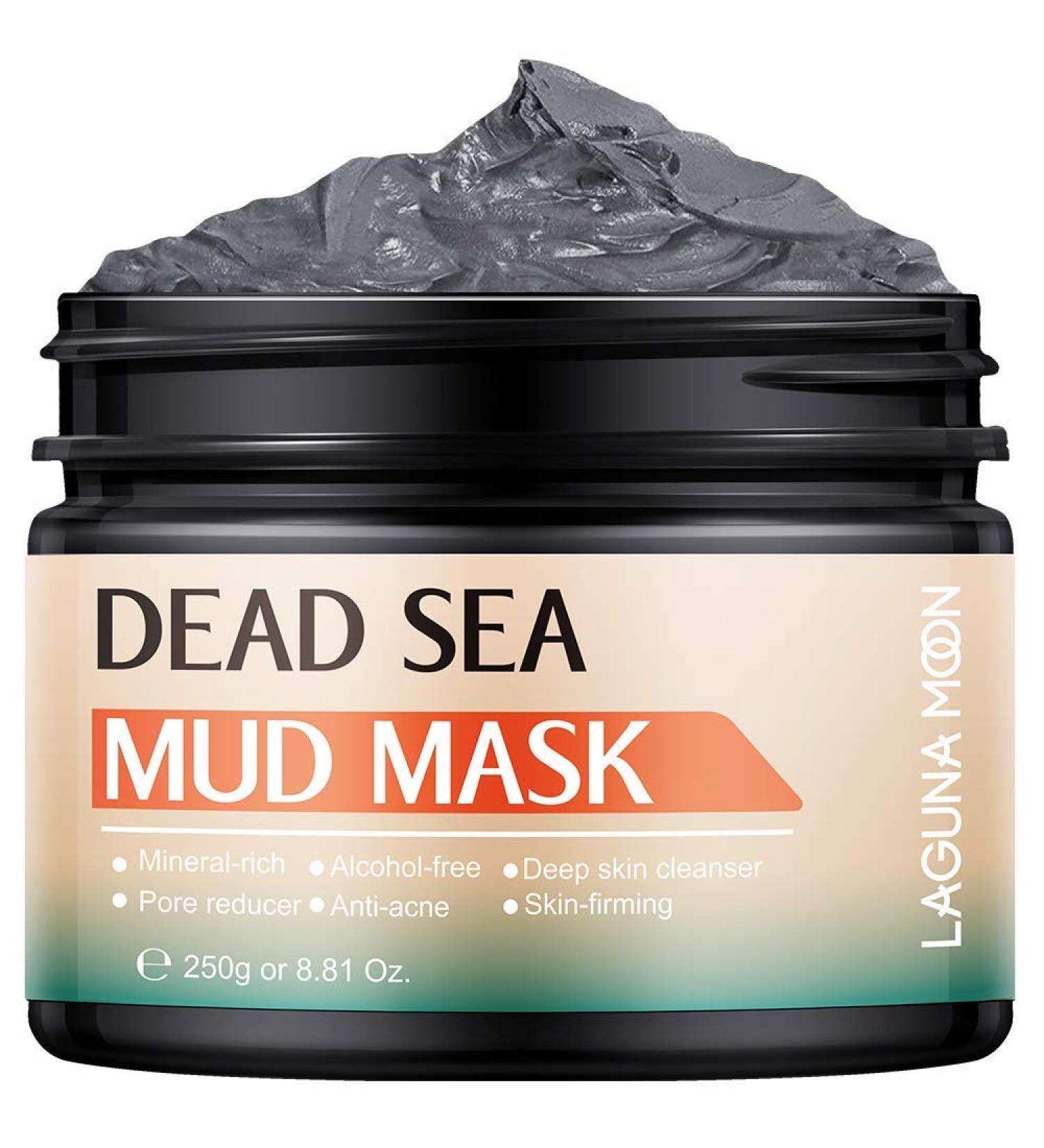 Lagunamoon Facial Deep Cleaning Natural Dead Sea Mud Mask Exfoliating Mask 250g - Buy Online on GoSupps.com