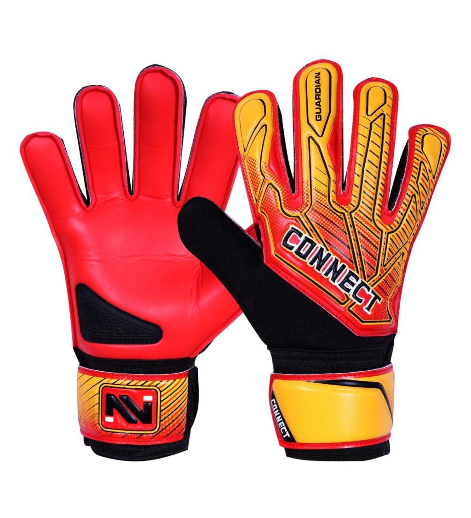 Connect Children's Football Goalkeeper Gloves - Super Grip Latex for Boys & Girls | Junior Soccer Training | Size 3 Red - Buy Online on GoSupps.com