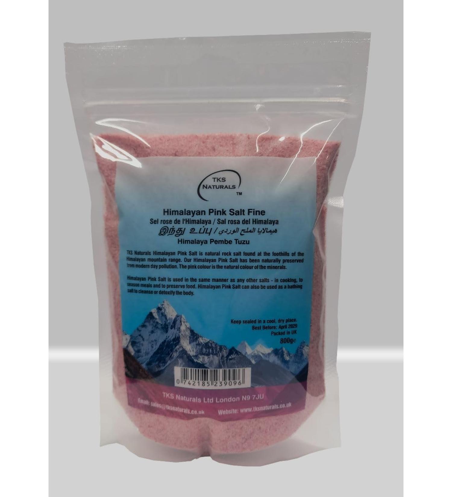 Himalayan Pink Salt Fine 800g / Pink Salt fine 800g/ Rock Salt Fine 800g/Premium Himalayan pink Salt fine 800g - Buy Online on GoSupps.com