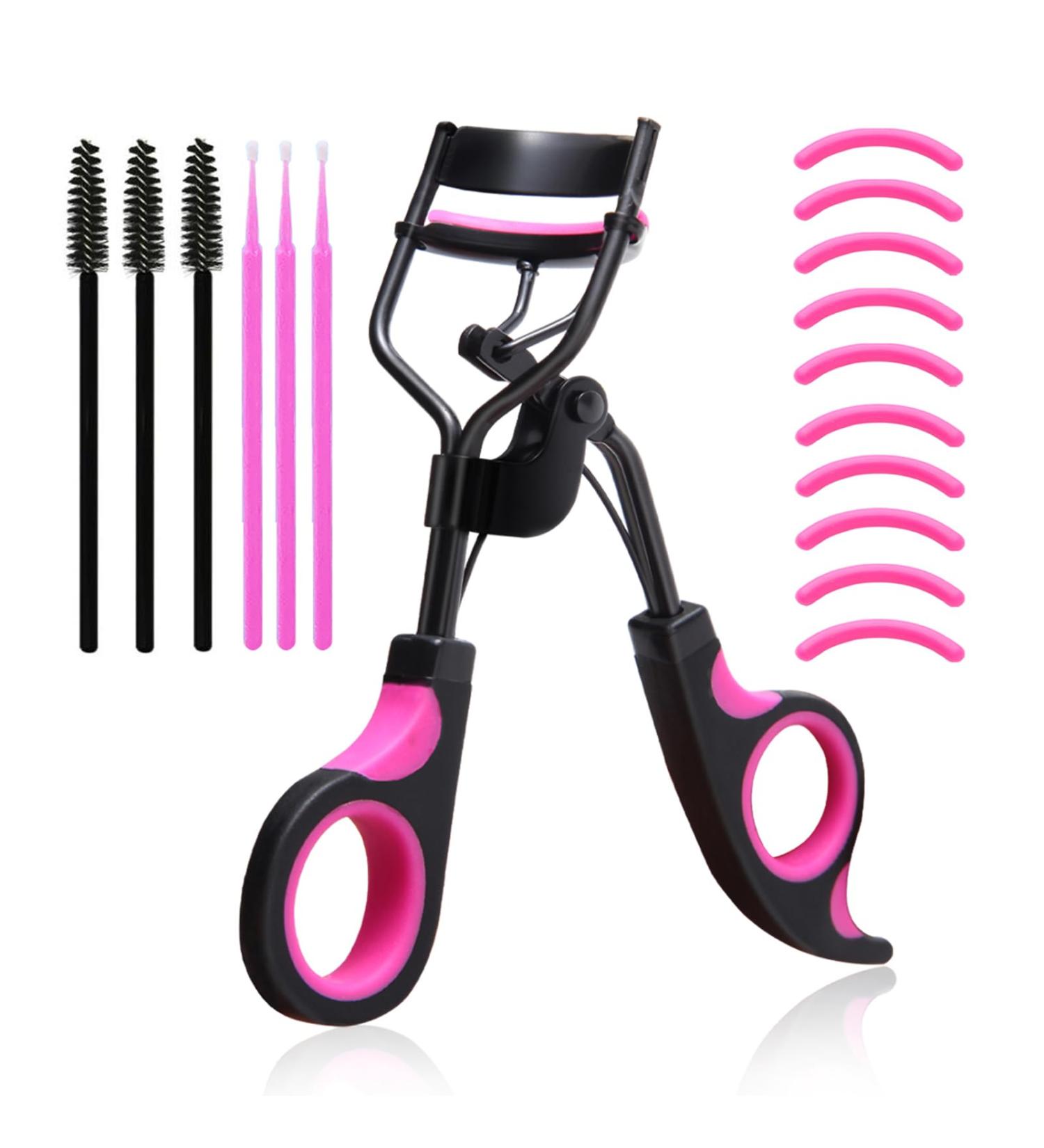 Professional 4 in 1 Eyelash Curler Set with 10 Refills - Violet - For Women and Girls - Buy Online on GoSupps.com