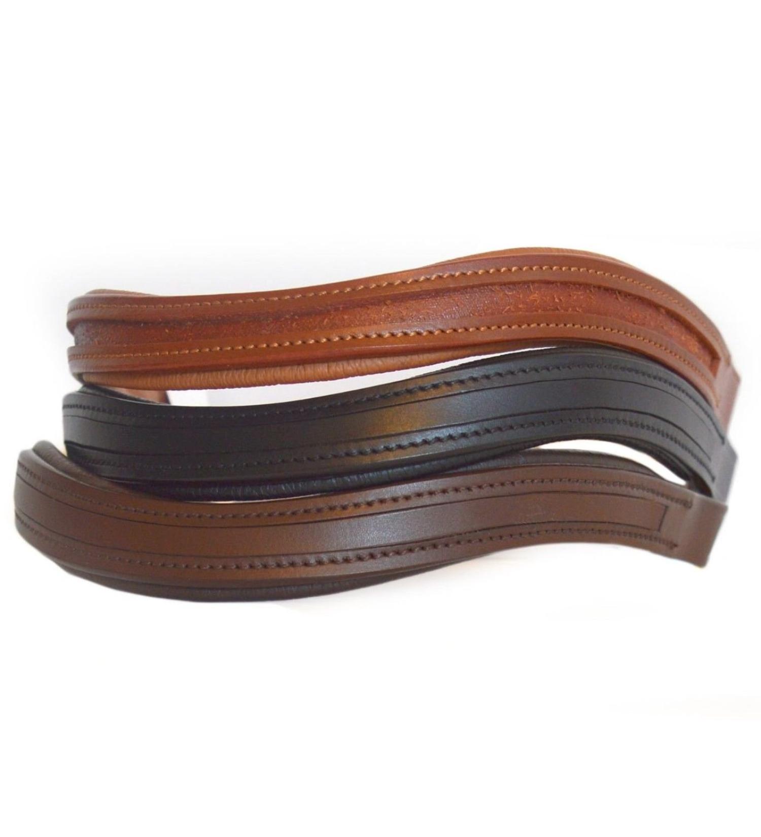 SIE Browbands for Horses Empty U-Shaped 43.2 cm Black Oversize (17'') Black