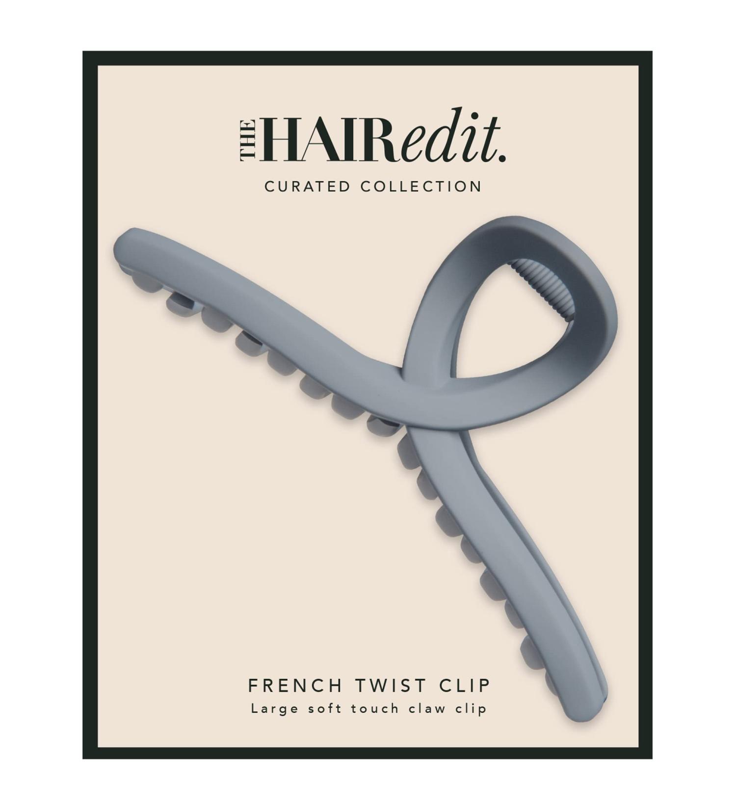 French Twist Claw Clip by The Hair Edit - Slate | Shop Now - Buy Online on GoSupps.com