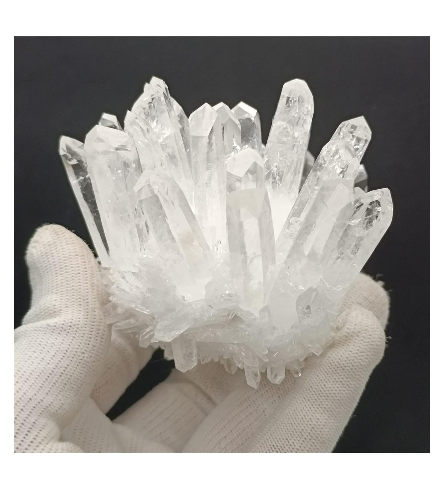 Natural Crystal Rough 270-330g 1pc Natural White Quartz Crystal Cluster Specimen Decoration - Buy Online on GoSupps.com