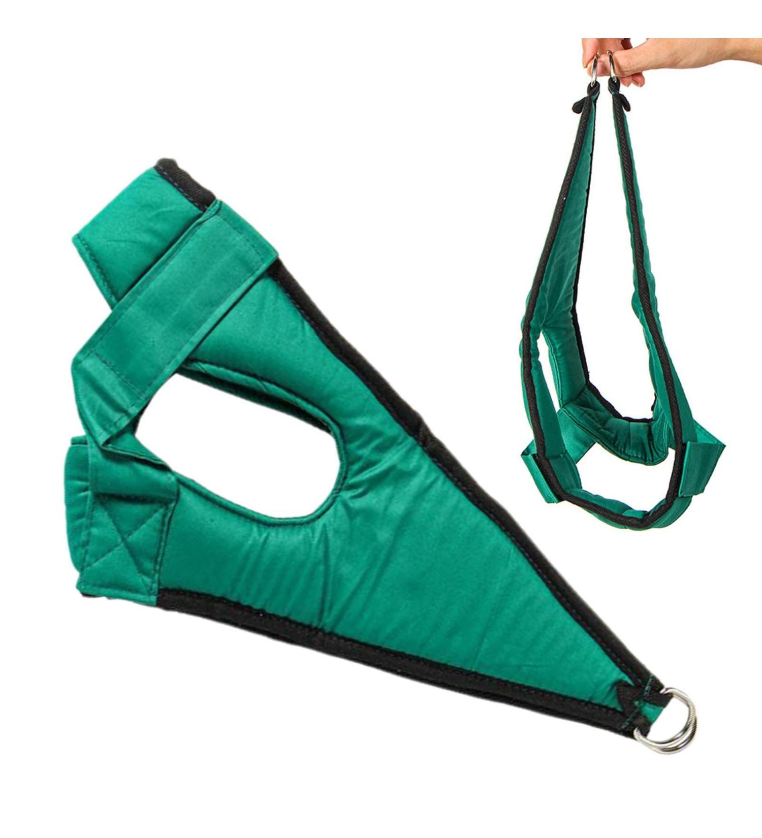 Naked Hempat Adjustable Cervical Traction Hammock - Steel Ring Neck Stretching Device | International Shipping - Buy Online on GoSupps.com