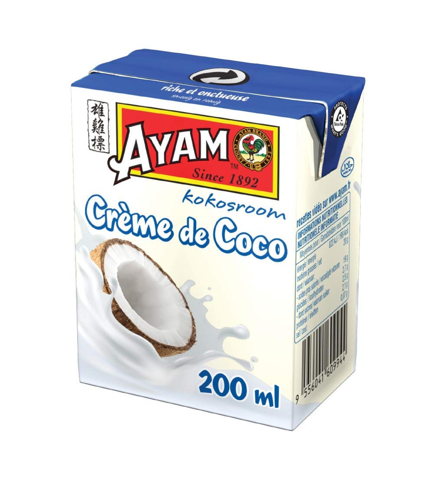 AYAM Coconut Cream | Authentic Taste | Fresh Coconuts | High Quality | Healthy Food | Plant Milk | Dairy Free - Buy Online on GoSupps.com