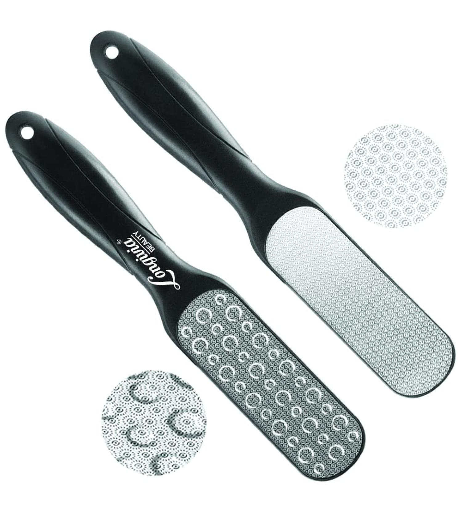 Longivia Double-Sided Stainless Steel Foot File - Effective Corn and Wart Remover for Smooth Feet - Buy Online on GoSupps.com