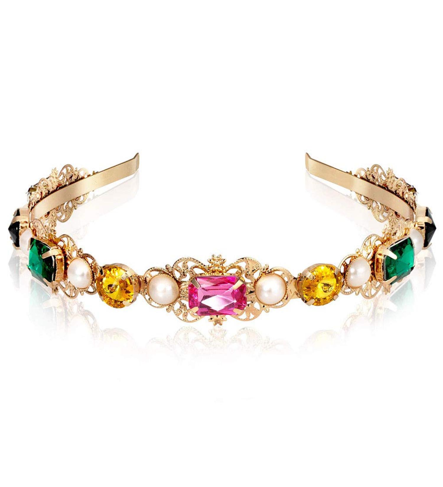 XYDZ Rhinestones Hair Hoop Hairband Jewelled Head Band for Women Girls glitter Hair Accessory Wedding Headdress Bridal Headband - Buy Online on GoSupps.com