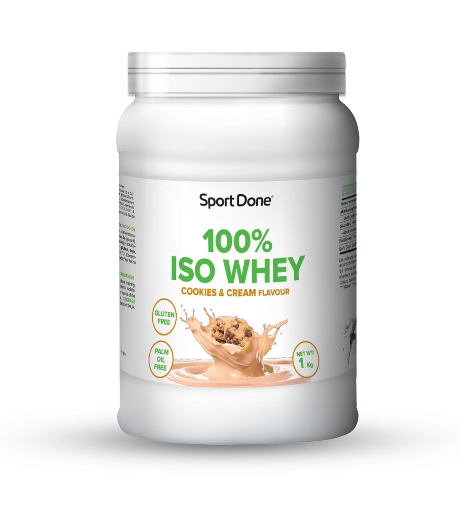 Protein 100% Whey Isolate Cookies & Cream 1kg - Buy Online on GoSupps.com