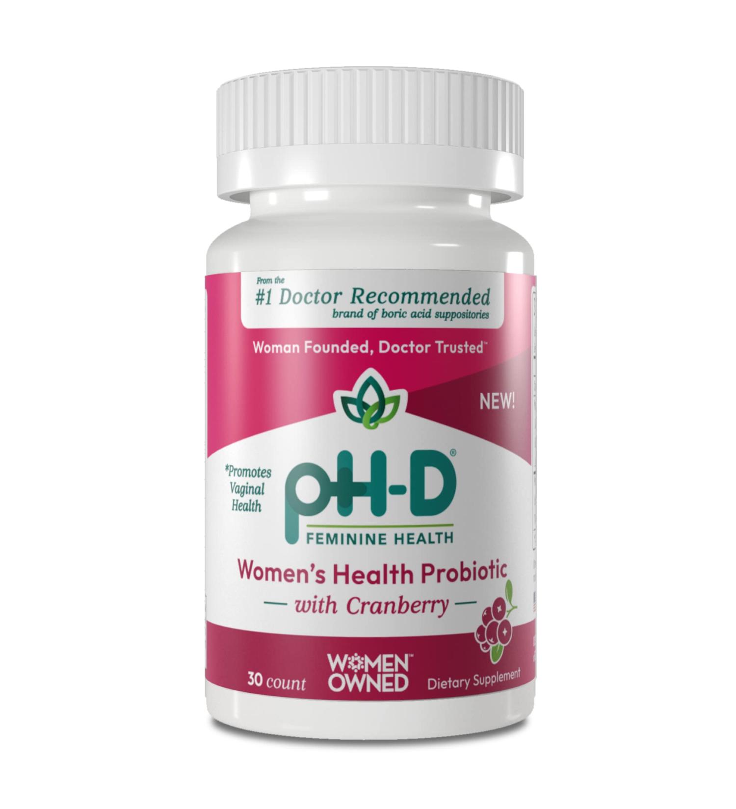 Packed with Probiotics and Cranberry Extract - pH-D Feminine Health Women's Probiotic - 30 Count - Buy Online on GoSupps.com