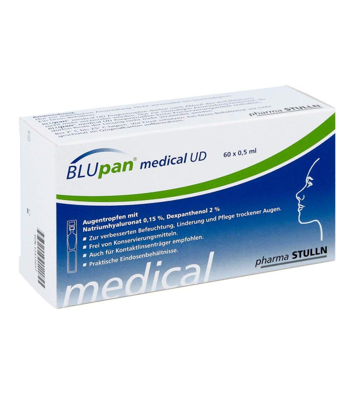 Buy Blupan Medical UD Eye Drops 60x0.5 ml - Fast International Shipping - Buy Online on GoSupps.com