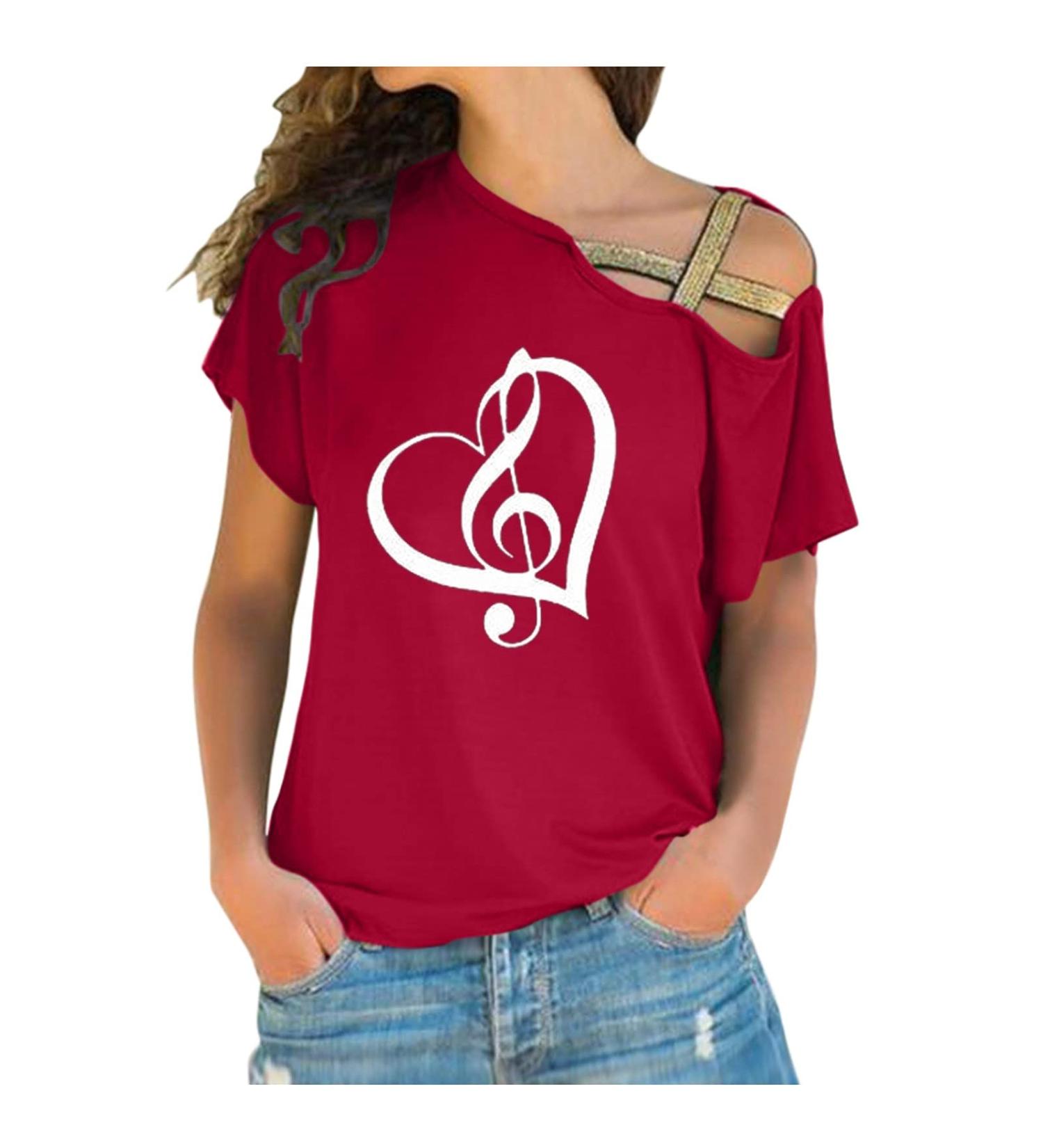 Caixunkun Women's Fashion Casual O-Neck Red Sweatshirt - Short Arm Printed Top & Hooded Sweater - Buy Online on GoSupps.com