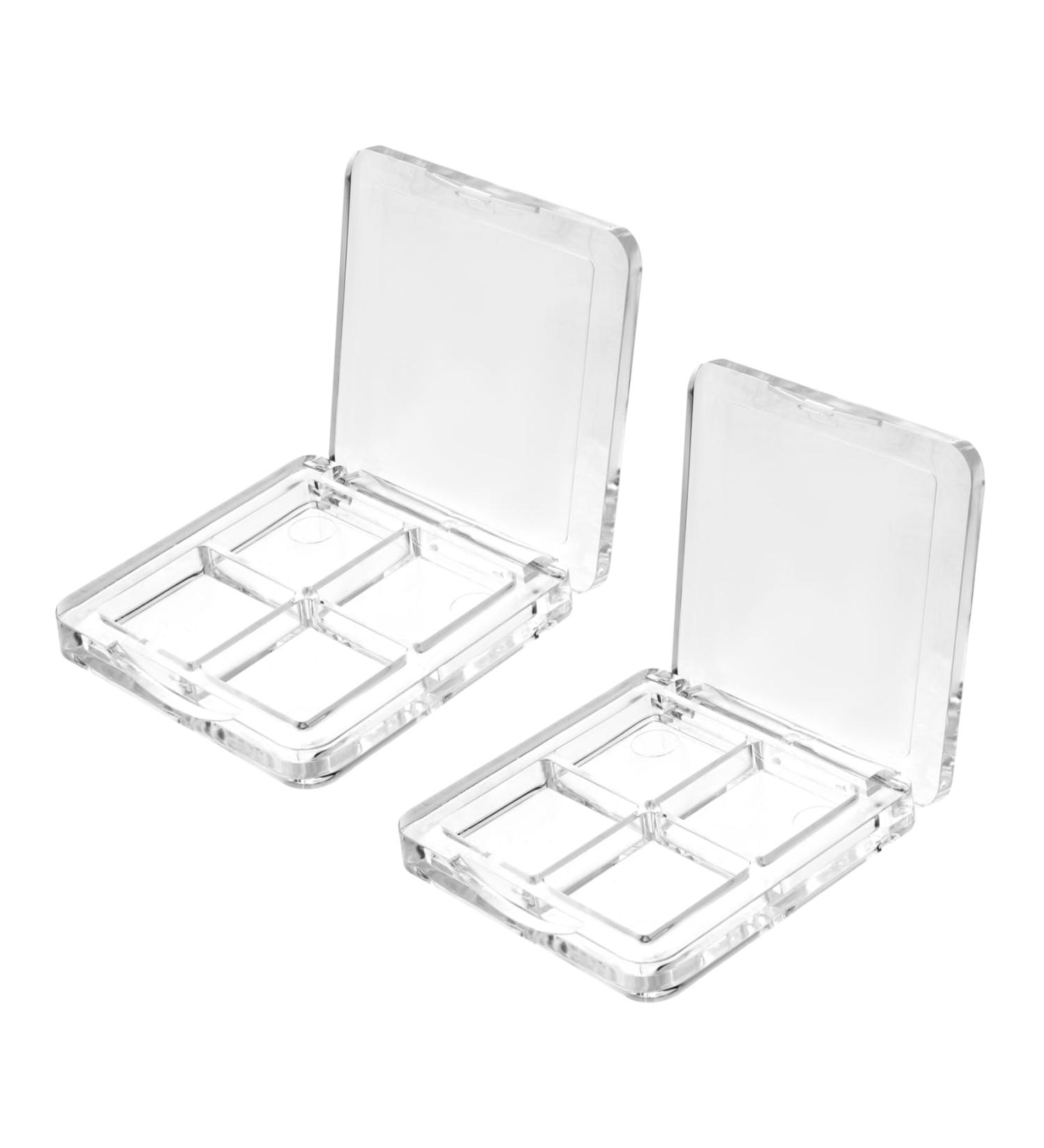 VINTORKY 2pcs Empty Eyeshadow Dish Palettes Empty Eye Shadow Pallet Makeup Eyeshadow Empty Eye Shadow Case - Buy Online on GoSupps.com