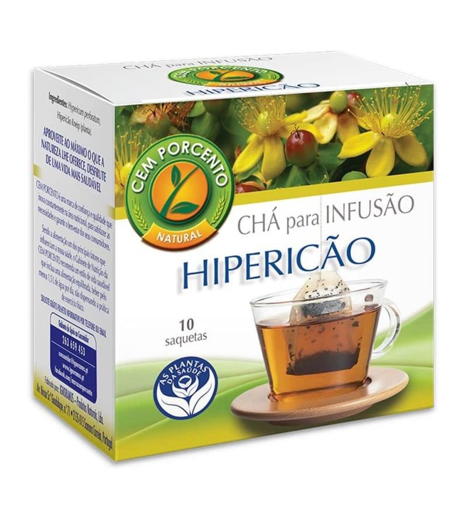 Cem Porcento - St. John's wort (Hypericum perforatum L.) - 8 x 10 teabags (total: 80 teabags)