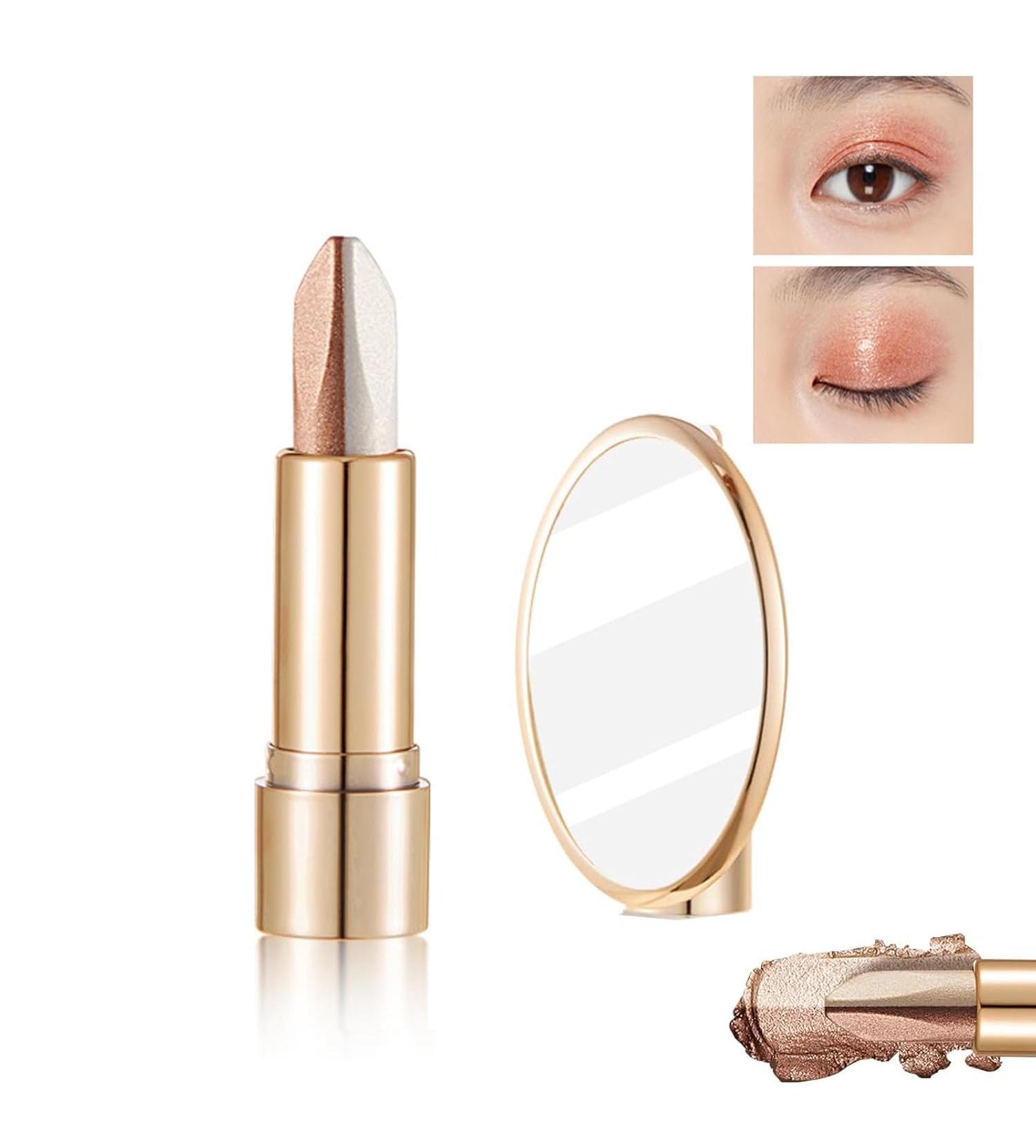 DFEPPJHG Two-tone Luxury Lazy Eyeshadow Stick Glitter Gradient Eyeshadow Stick Two-tone Three-touch Lightweight Luxury Lazy Eyeshadow Stick - Buy Online on GoSupps.com