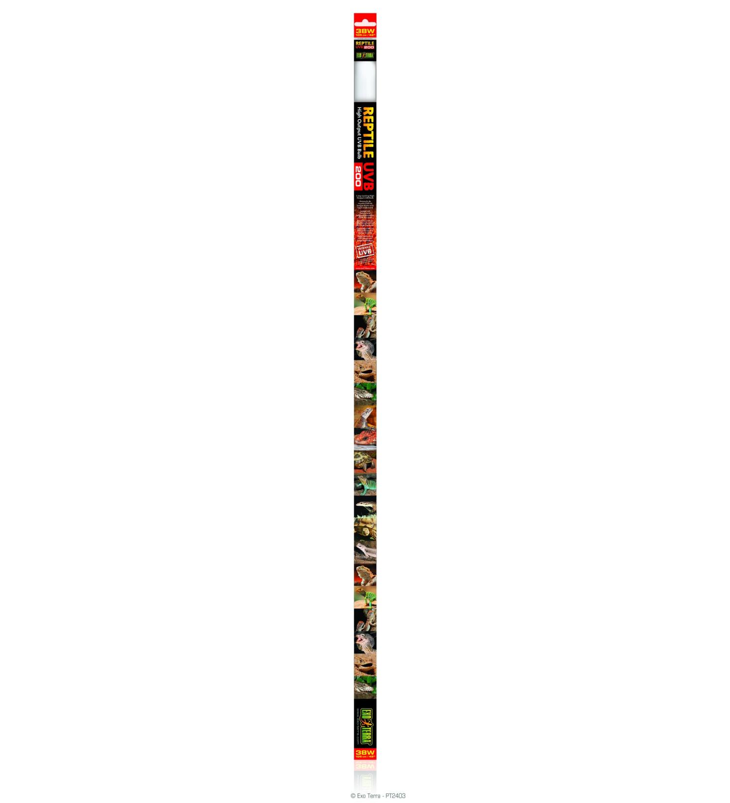 Exo Terra UVB 200 Bulb 38W 106.7cm 1 Count (Pack of 1)