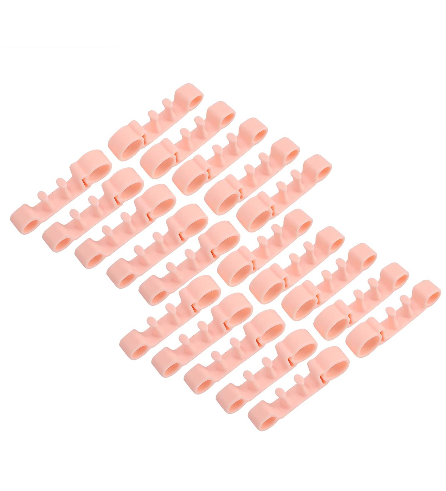 5-Toe Separator Set: Silicone Hallux Valgus Corrector & Bunion Pads - 10 Pairs for Hammer Toe Relief - Unisex Toe Stretcher for Yoga - White - Buy Online on GoSupps.com