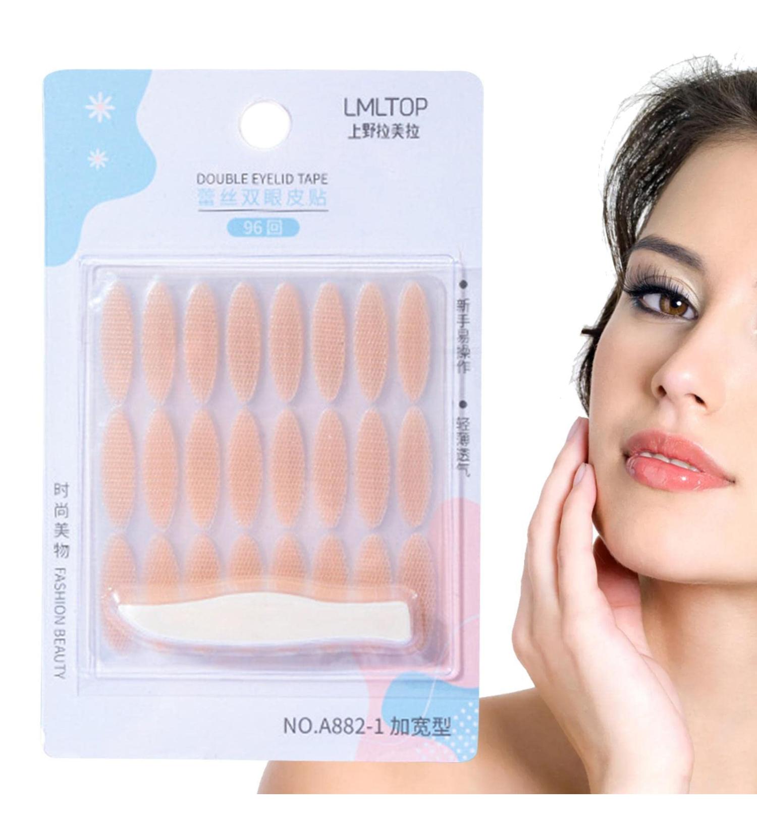 Double Eyelid Tape | Invisible Waterproof Double Eyelid Tape Double Eyelid Stickers for Hooded Droopy Uneven Monoeyelids Instant Eyelid Lift Frifer Widened - Buy Online on GoSupps.com