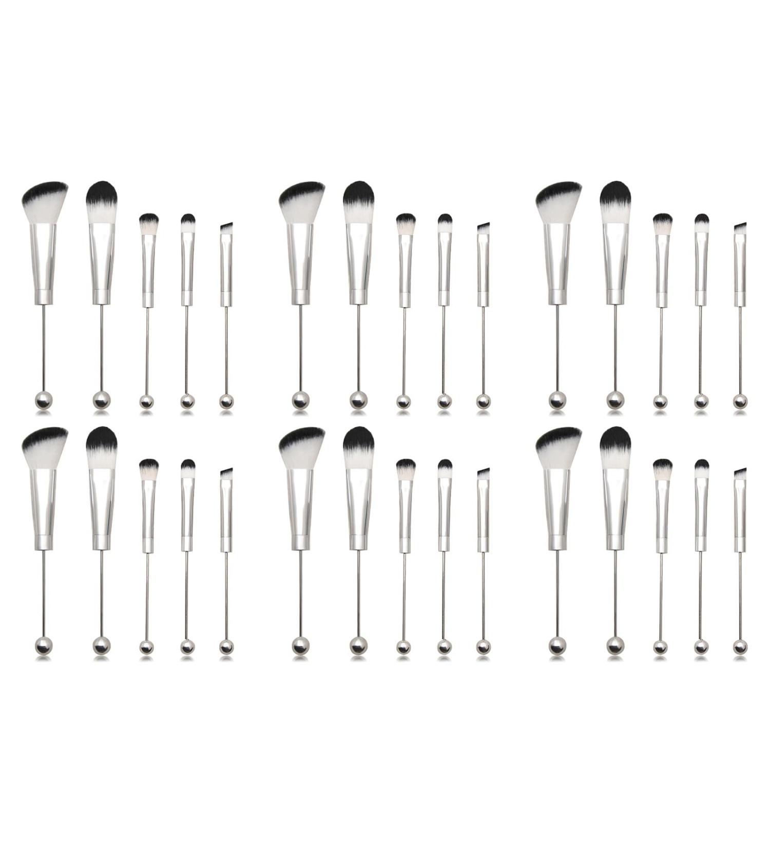 BTuregsau 6X Beadable Makeup Brushes Silicone Beads DIY Makeup Cosmetic Brushes Beaded Brushes Kit for DIY - Buy Online on GoSupps.com