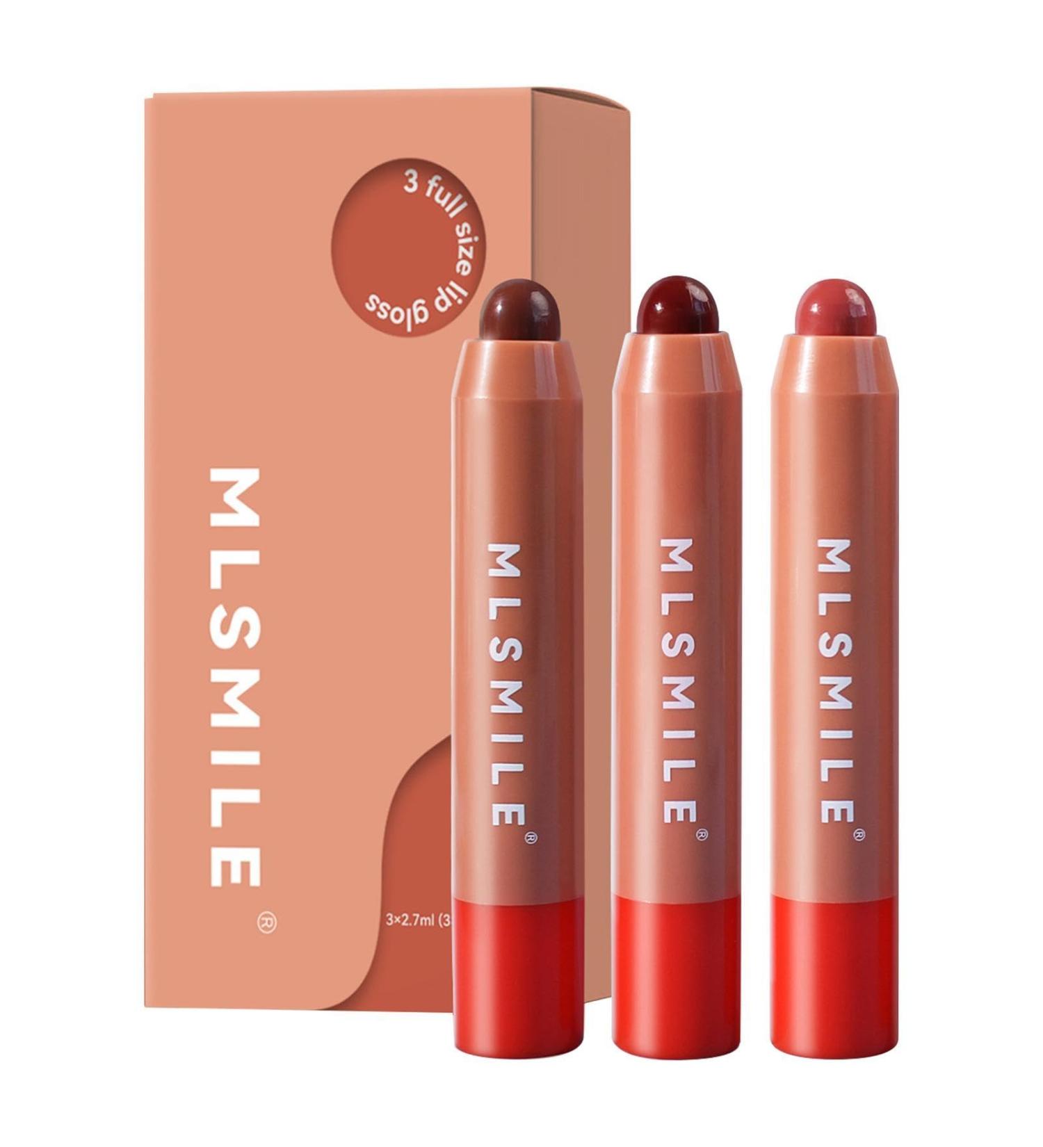 Tinted Lip Balm 3 Colored Lip Stick Hydrating & Nourishing Colored Lip Balm Balm-In-Lipstick To Acheive Plump & Moisturized Pout Tinted For Wife Girlfriend Friend Mother - Buy Online on GoSupps.com