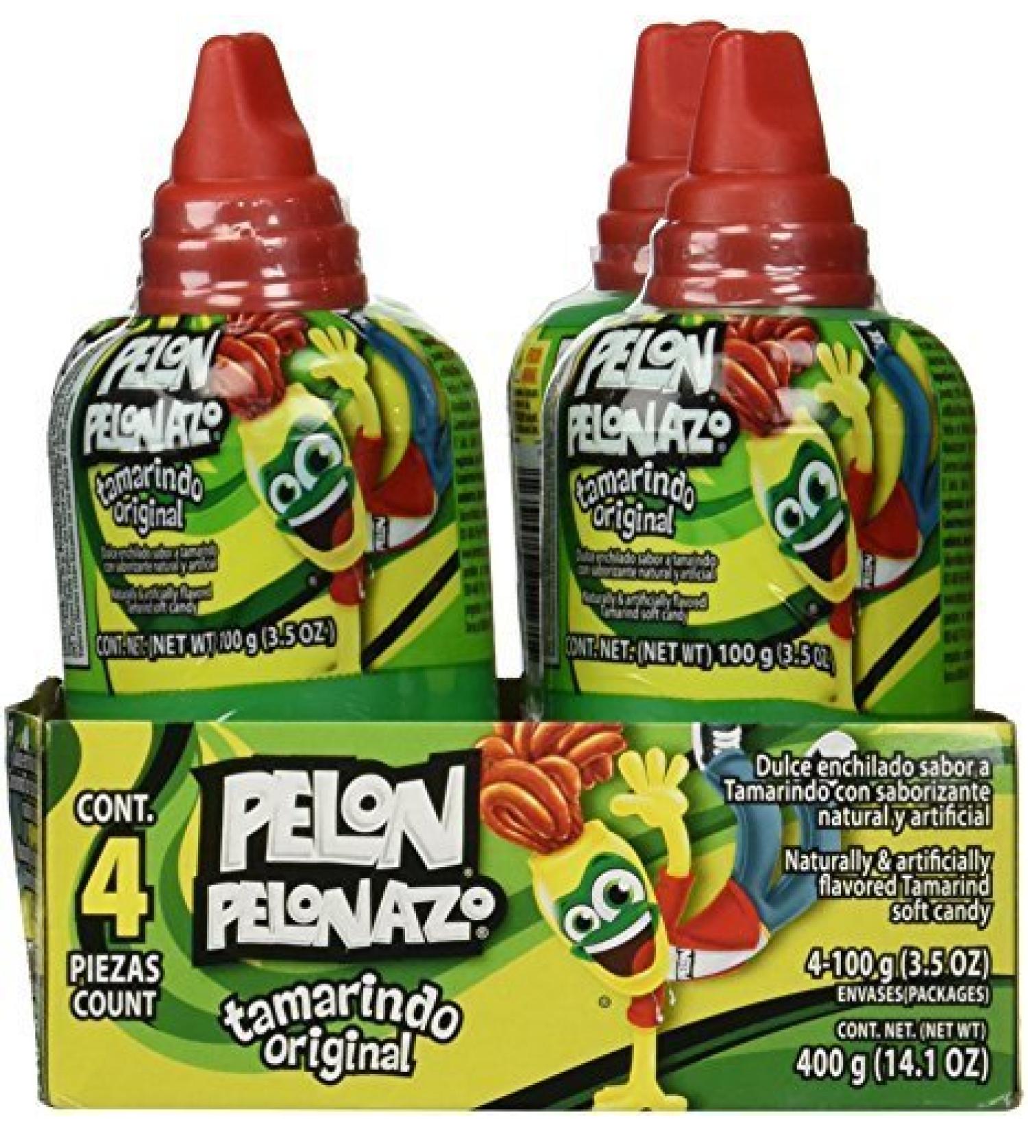 Pelon Pelonazo Tamrind Flavor Jumbo Size Mexican Candy 4-count 3.5oz by Pelon Pelo Rico