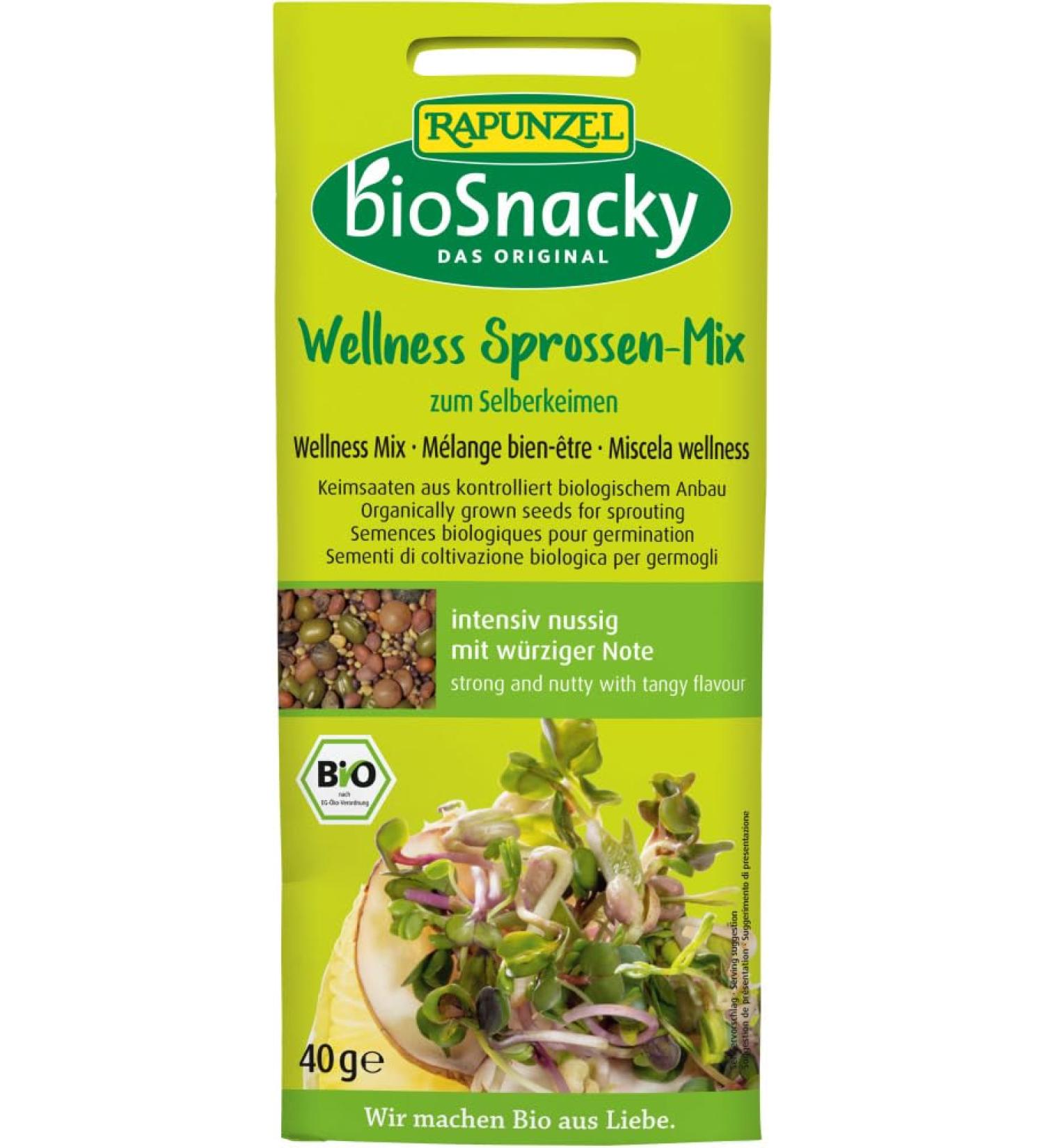 Rapunzel Wellness sporten mix biosnacky 2 x 40 gr
