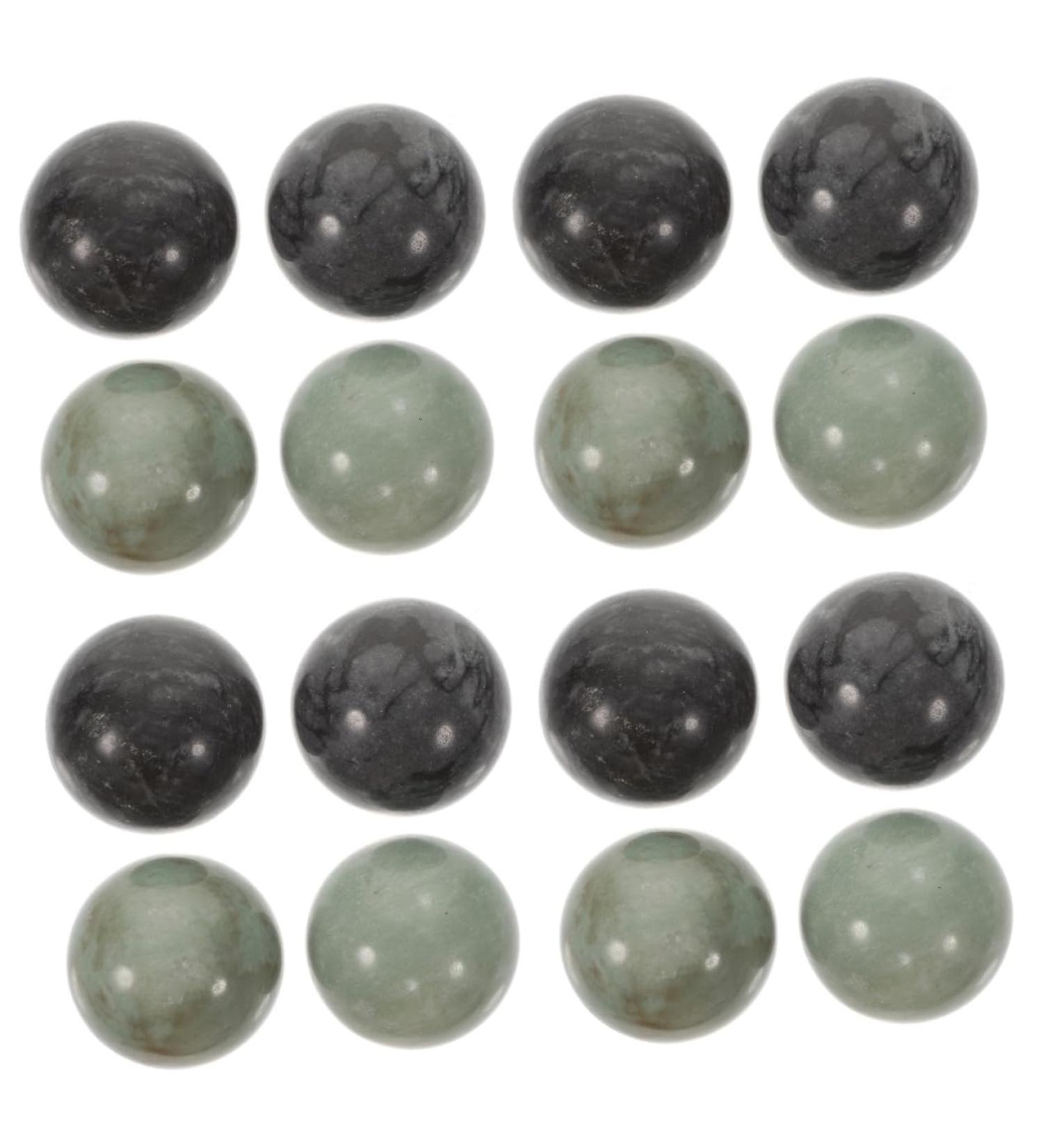 Fomiyes 8-Sentence Ball Exercise - Solid Black Baoding Health Massage Device | Hand Massage Gemstones & Fitness Balls for Relaxation - Buy Online on GoSupps.com