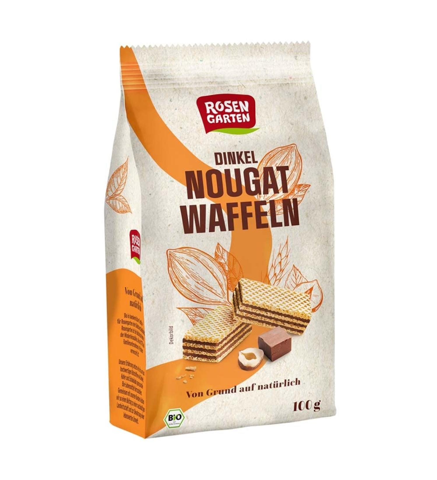 Rosengarten Rosengarten Waffles spelt nougat 100 g (1)