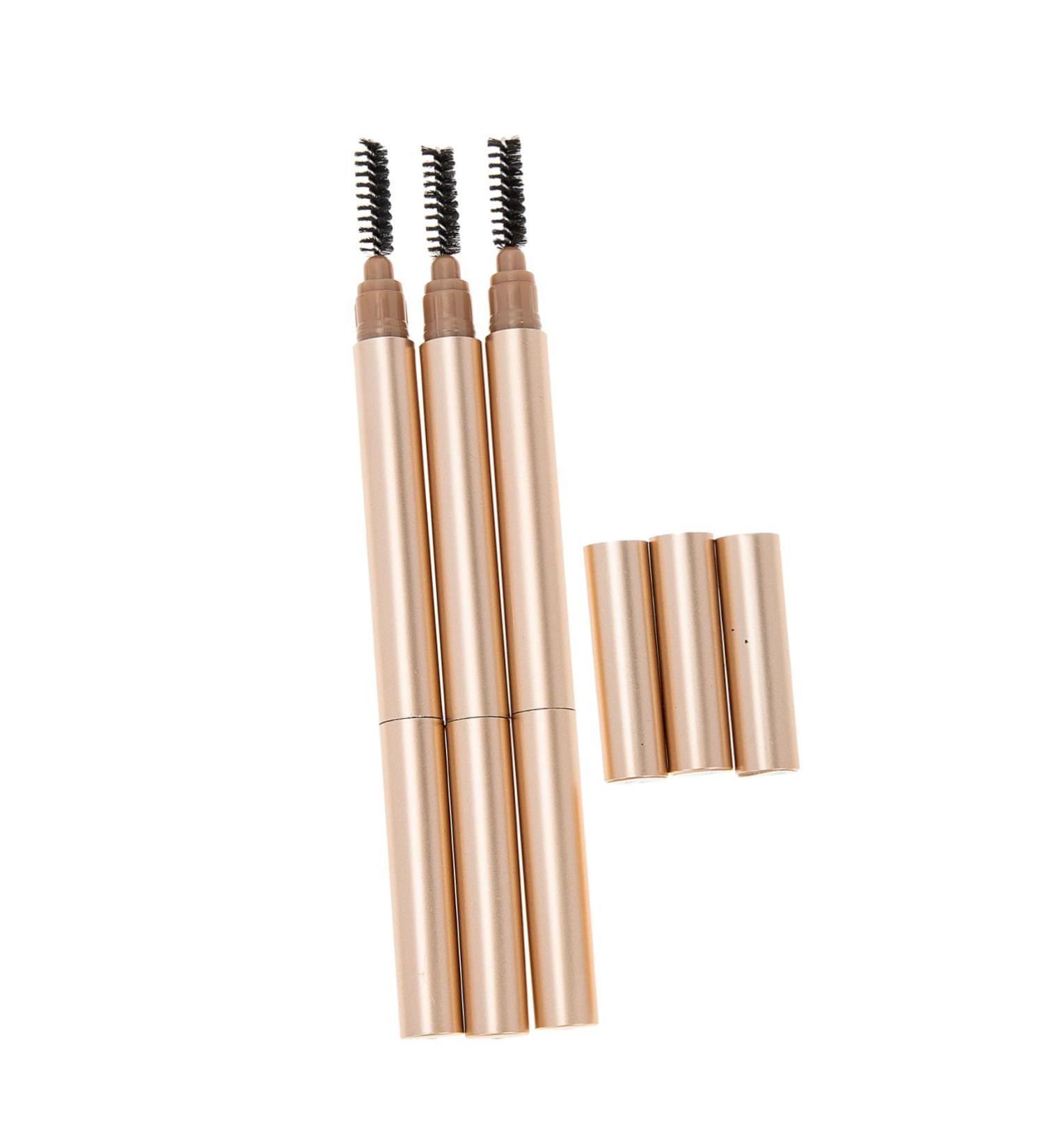 Outanaya 3pcs Double Ended Eyebrow Pencil Makeup Eyebrow Pencil Eyebrow Makeup Pencils Makeup Tools Abs - Buy Online on GoSupps.com
