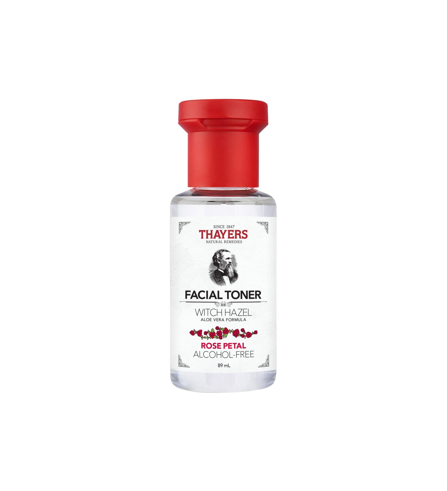 THAYERS Alcohol-Free Witch Hazel Toner with Aloe Vera - Rose Petal, 3 Fl Oz - Buy Online on GoSupps.com