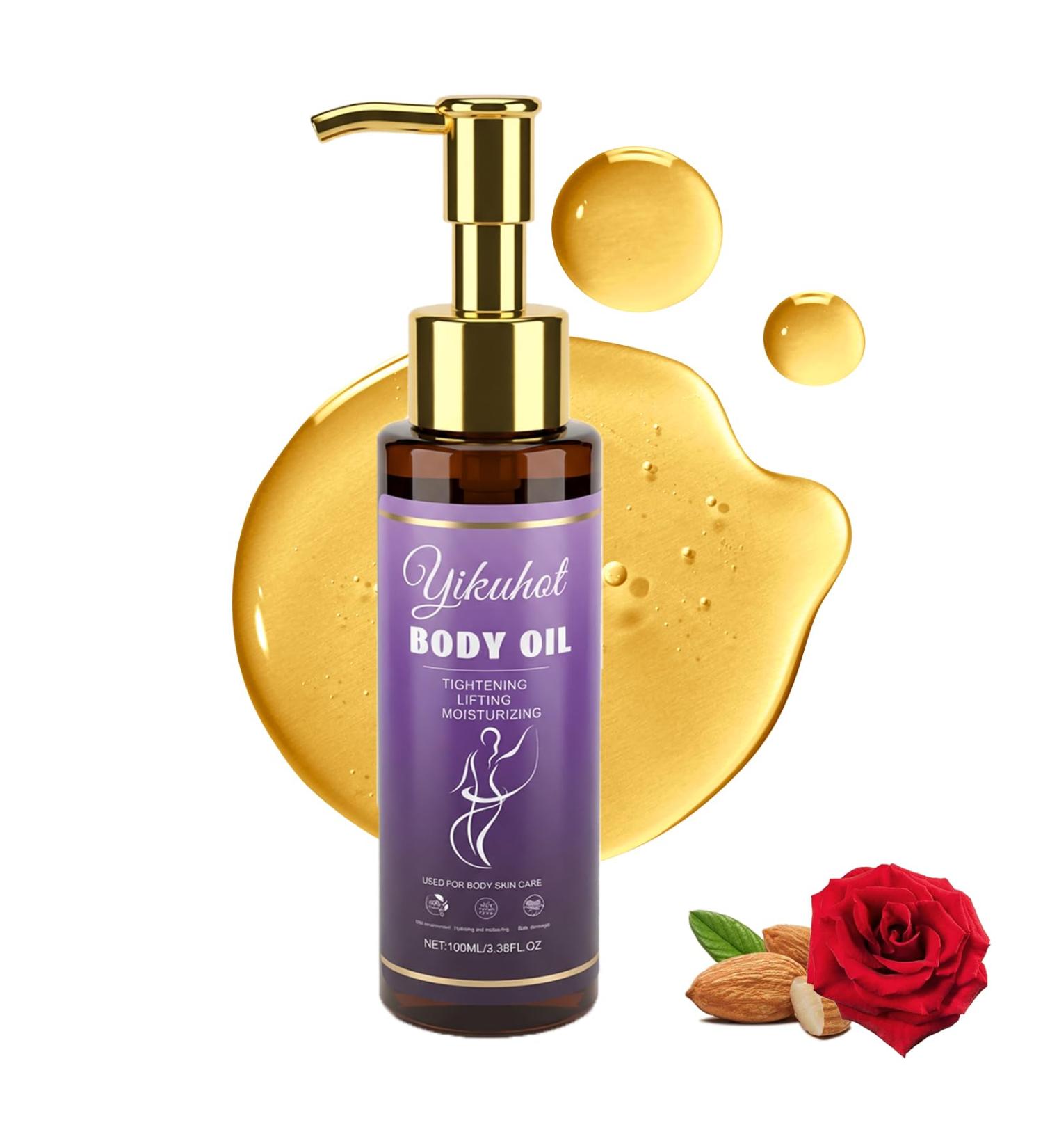 Yikuhot Body Firming Oil with Natural Ingredients & Vitamin E Lightweight Body Oil for Women Post Shower Nourishing & Firming (Chamomile)