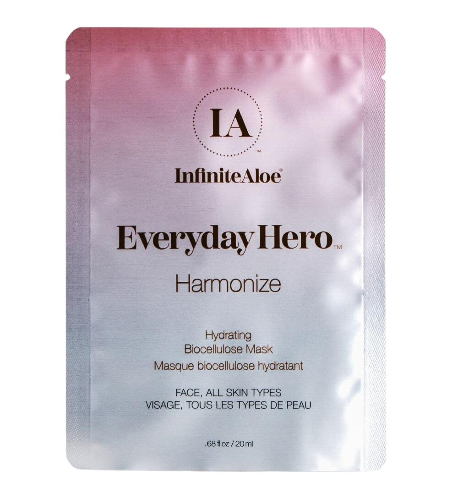 Buy InfiniteAloe Biocellulose Fiber Face Mask | Hydrating Everyday Hero Mask - International Shipping Available - Buy Online on GoSupps.com