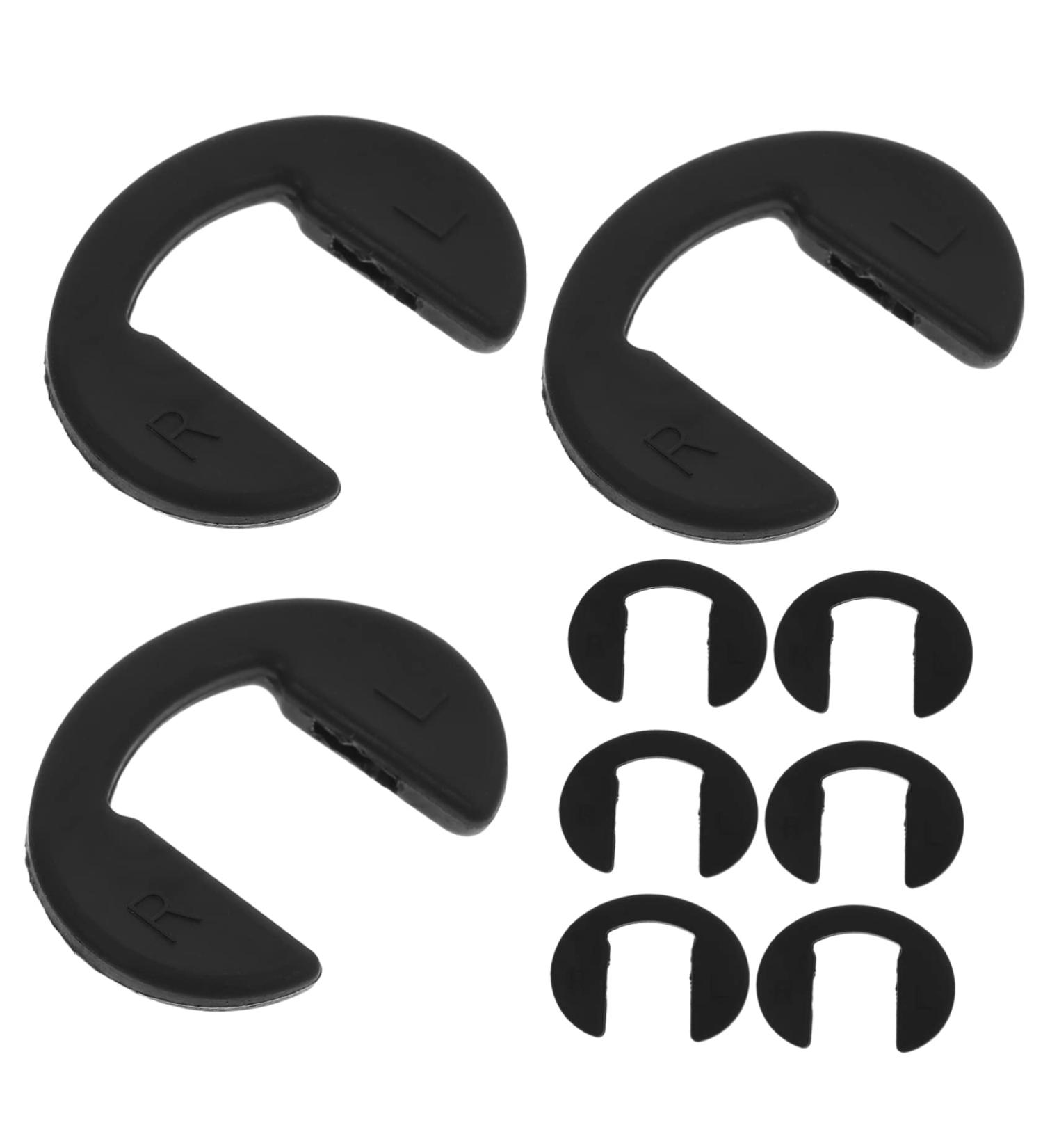 Lurrose 10 Pack Silicone Nose Pads for Glasses | Glasses Repair Set | Black Rubber Nose Pads | Replaceable Glasses Accessories 2.7x1.2x0.1cm - Buy Online on GoSupps.com