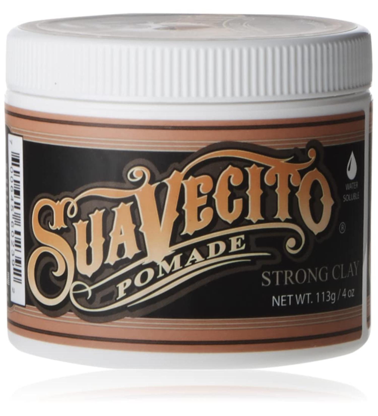 Suavecito Pomade Firme Clay 4 oz - Strong Hold Hair Clay for Men - Low Shine Matte Pomade for Natural Texture Hairstyles - Buy Online on GoSupps.com