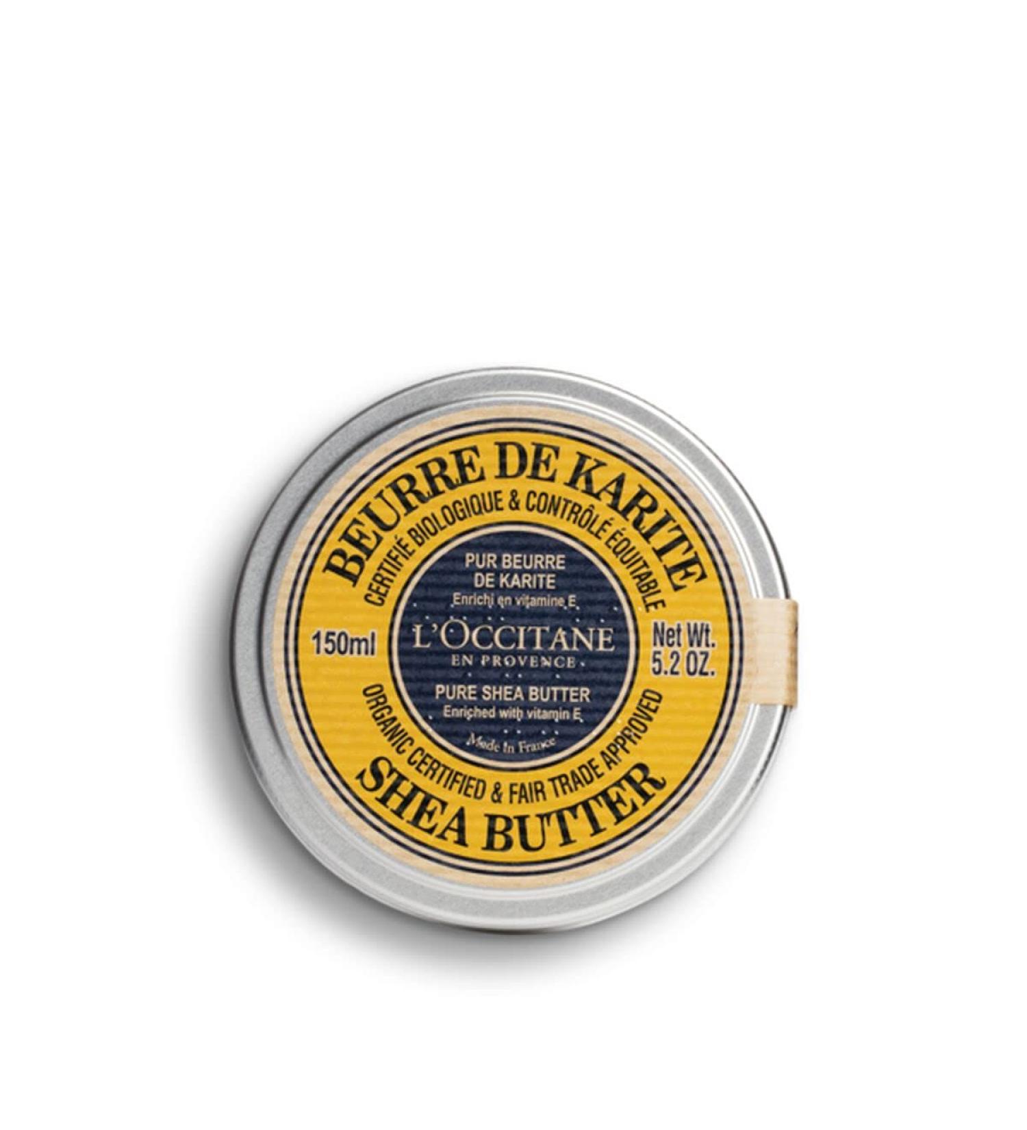 L'OCCITANE Eco-Cert Organic Pure Shea Butter with Vitamin E - Fair Trade Approved 5.2 oz | Shop Internationally - Buy Online on GoSupps.com